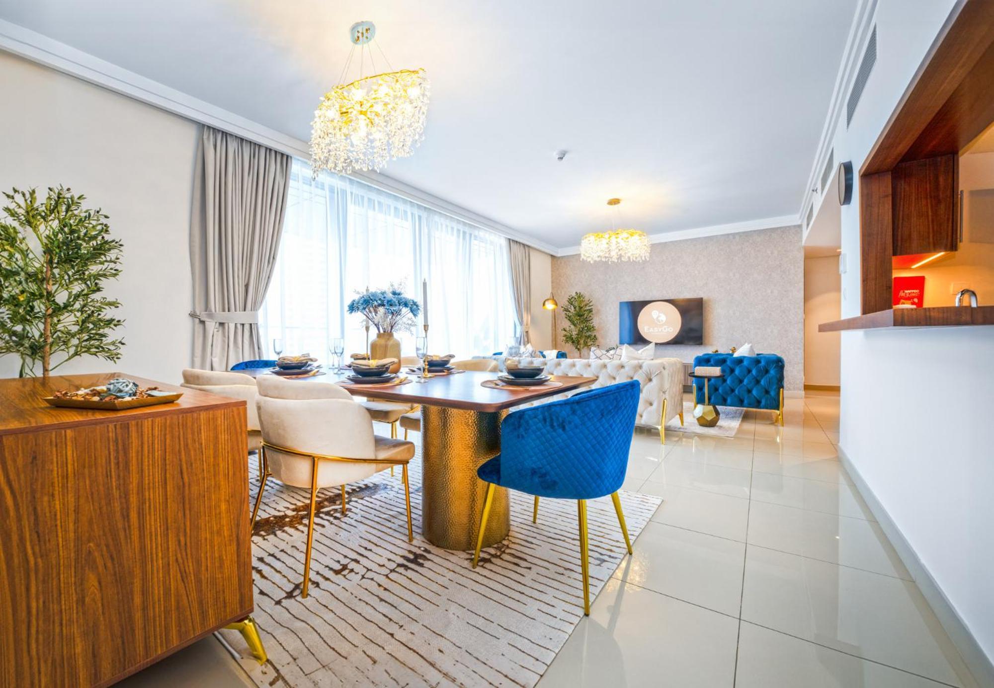 Easygo - Upgraded 2bdr In Blvd Point With Burj Khalifa View * Dubai