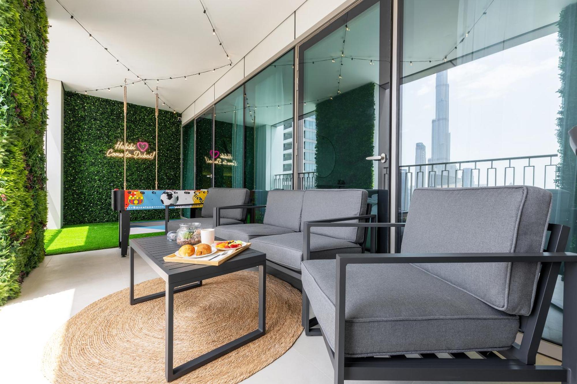 Apartment Amazing Patio Experience - Burj Khalifa View Dubai