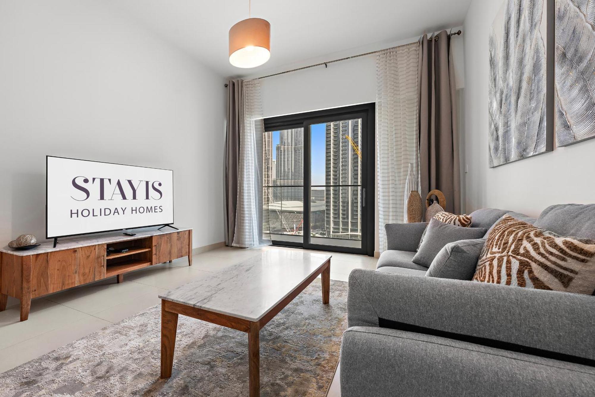 Stayis - Luxurious 1 Bedroom Burj Khalifa View Apartment *
