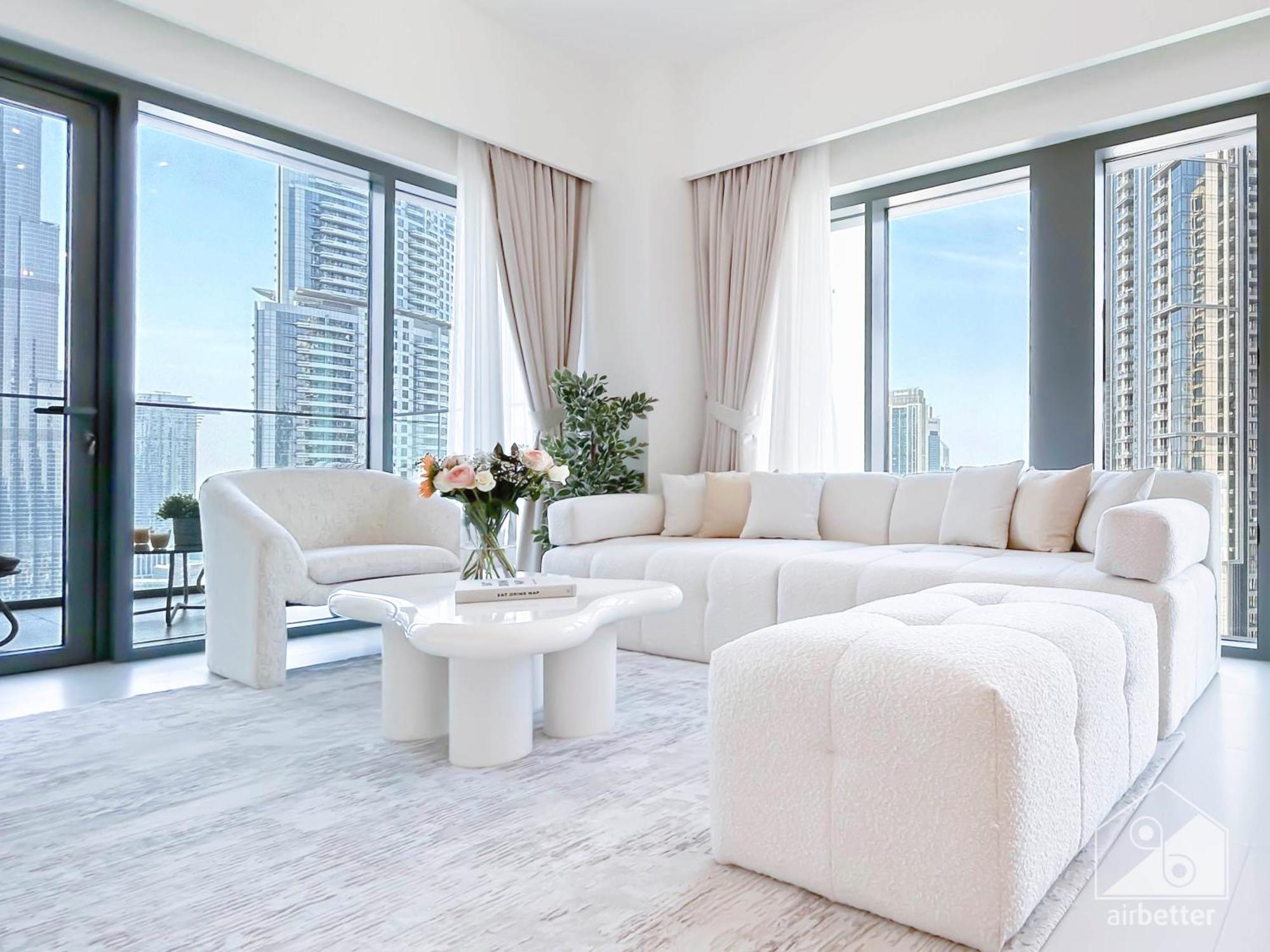 Apartment Luxurious Living In 2b With Burj & Fountain Views Dubai