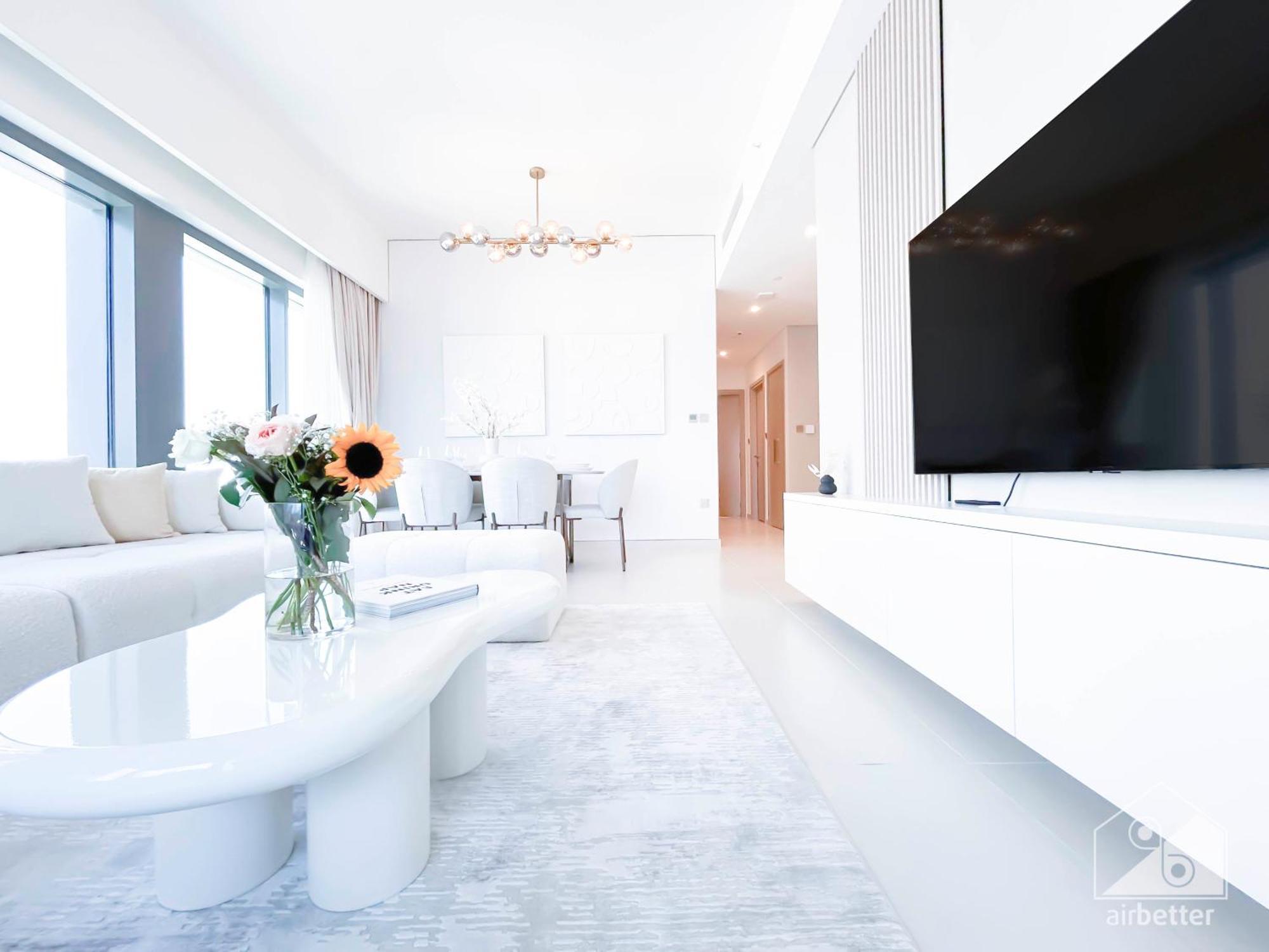 Luxurious Living In 2b With Burj & Fountain Views Apartment Dubai