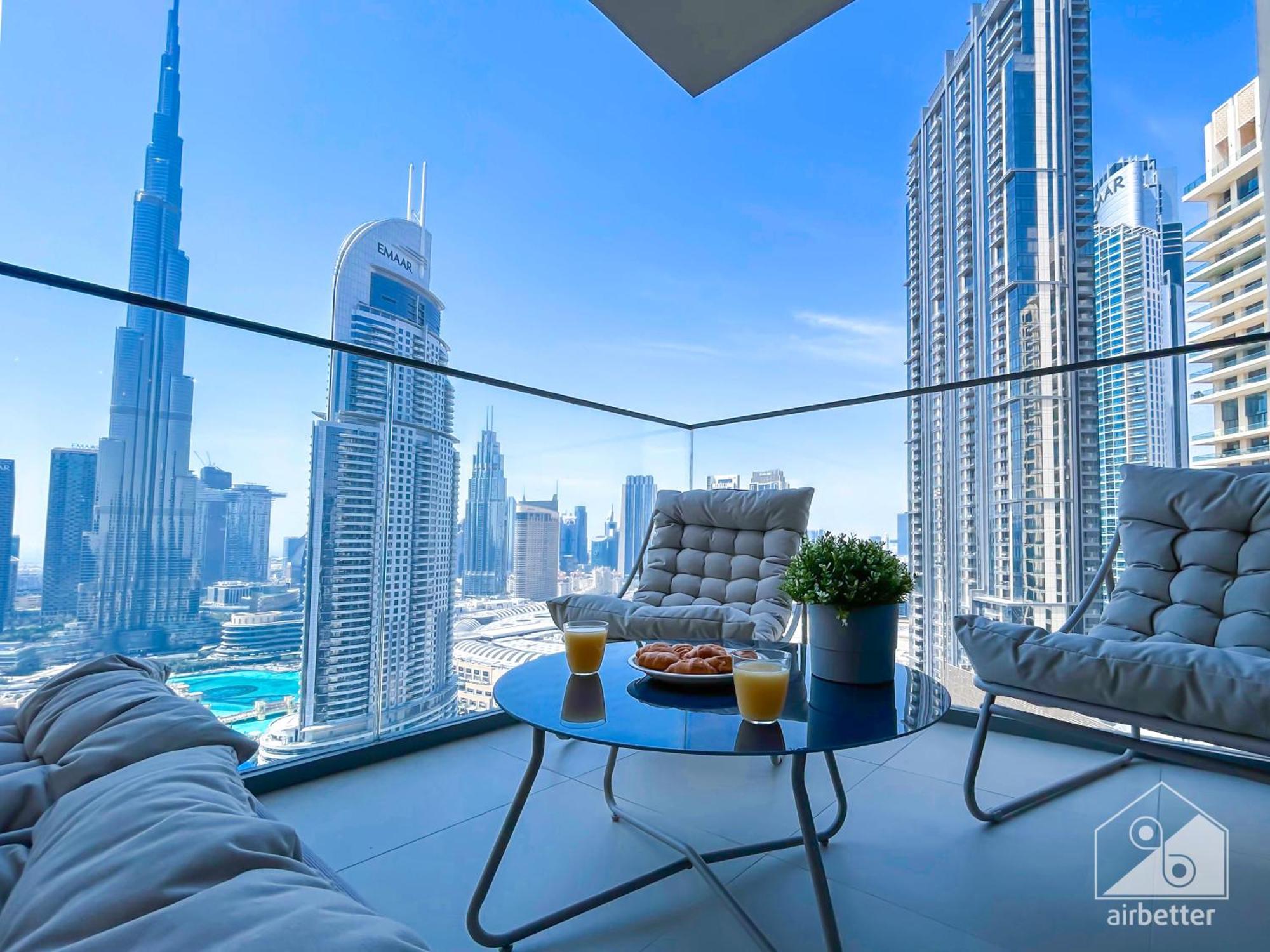 Luxurious Living In 2b With Burj & Fountain Views Apartment Dubai