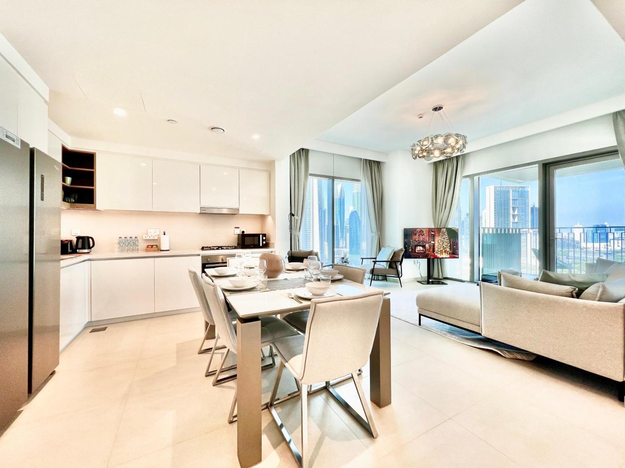 Apartment Downtown Views 2br - Mall, Fountain & Burj Khalifa Access Dubai