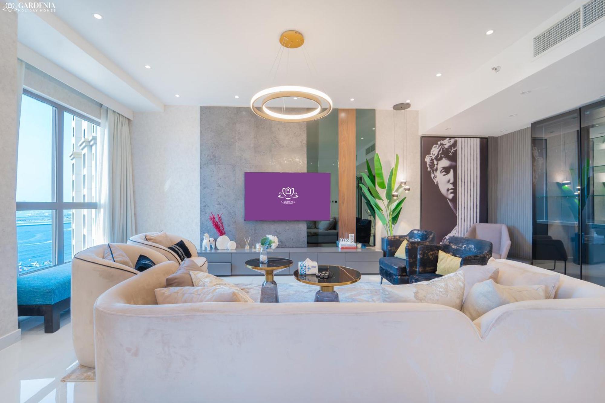 Jbr Amwaj 4 , Upgraded Sea And Ain Views, 2m Walk To By Gardenia Suitse