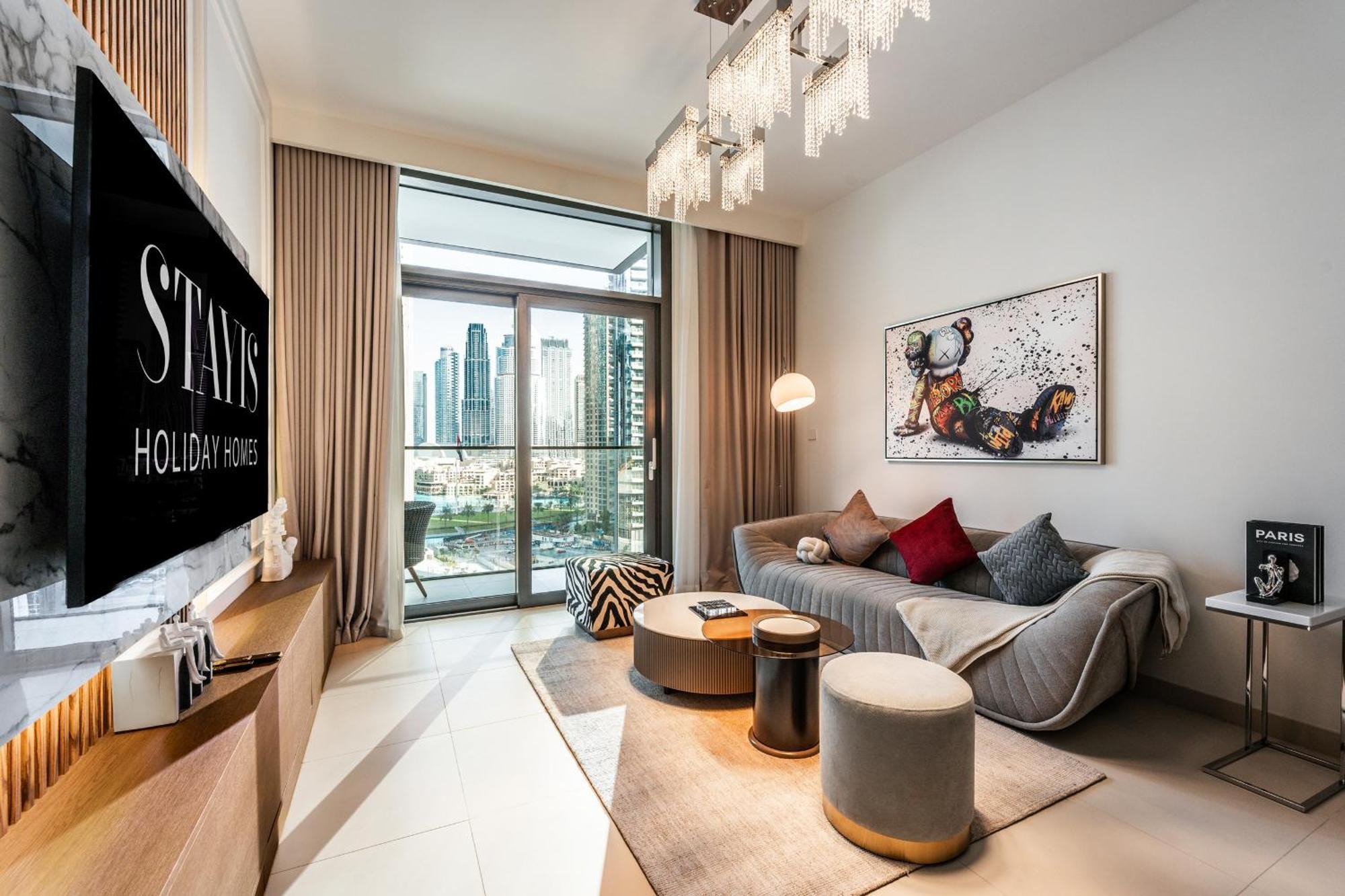 Stayis - 1 Bedroom Iconic Burj Khalifa View Apartment Dubai