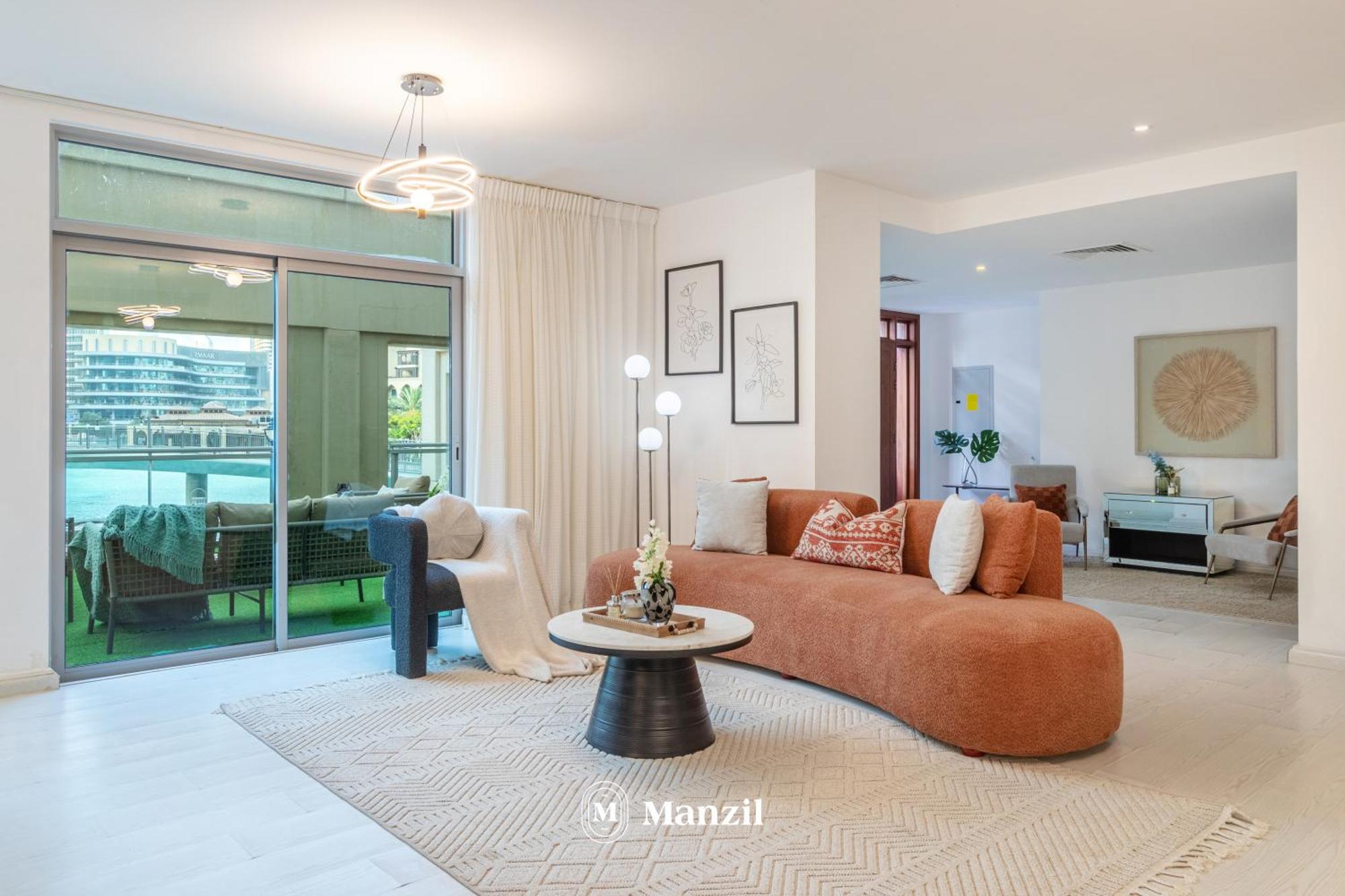 Manzil - Luxury 3br W/ Maid Room, Full Burj & Fountain View Villa