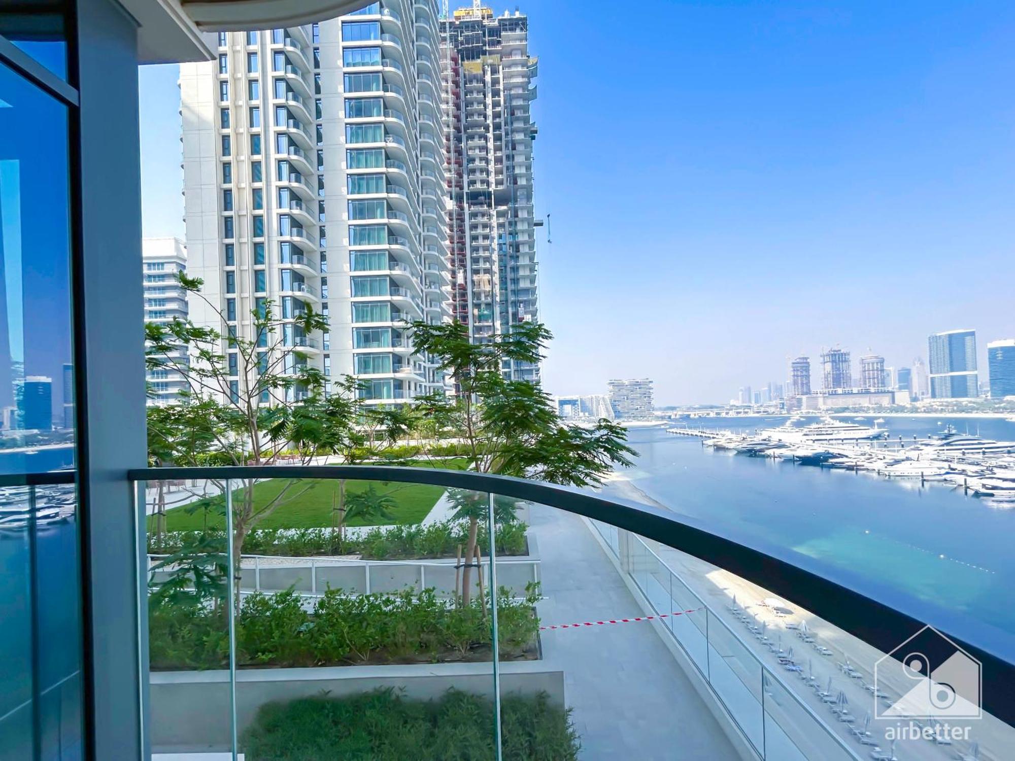 Cozy Beachfront 2b & Balcony In Marina Vista Apartment Dubai