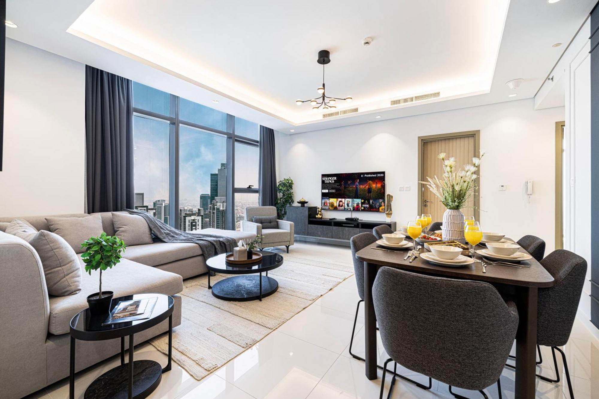 Apartment Smartstay At Paramount Tower - Sea And Downtown Views - Infinity Pool - Modern Luxury Residences Dubai