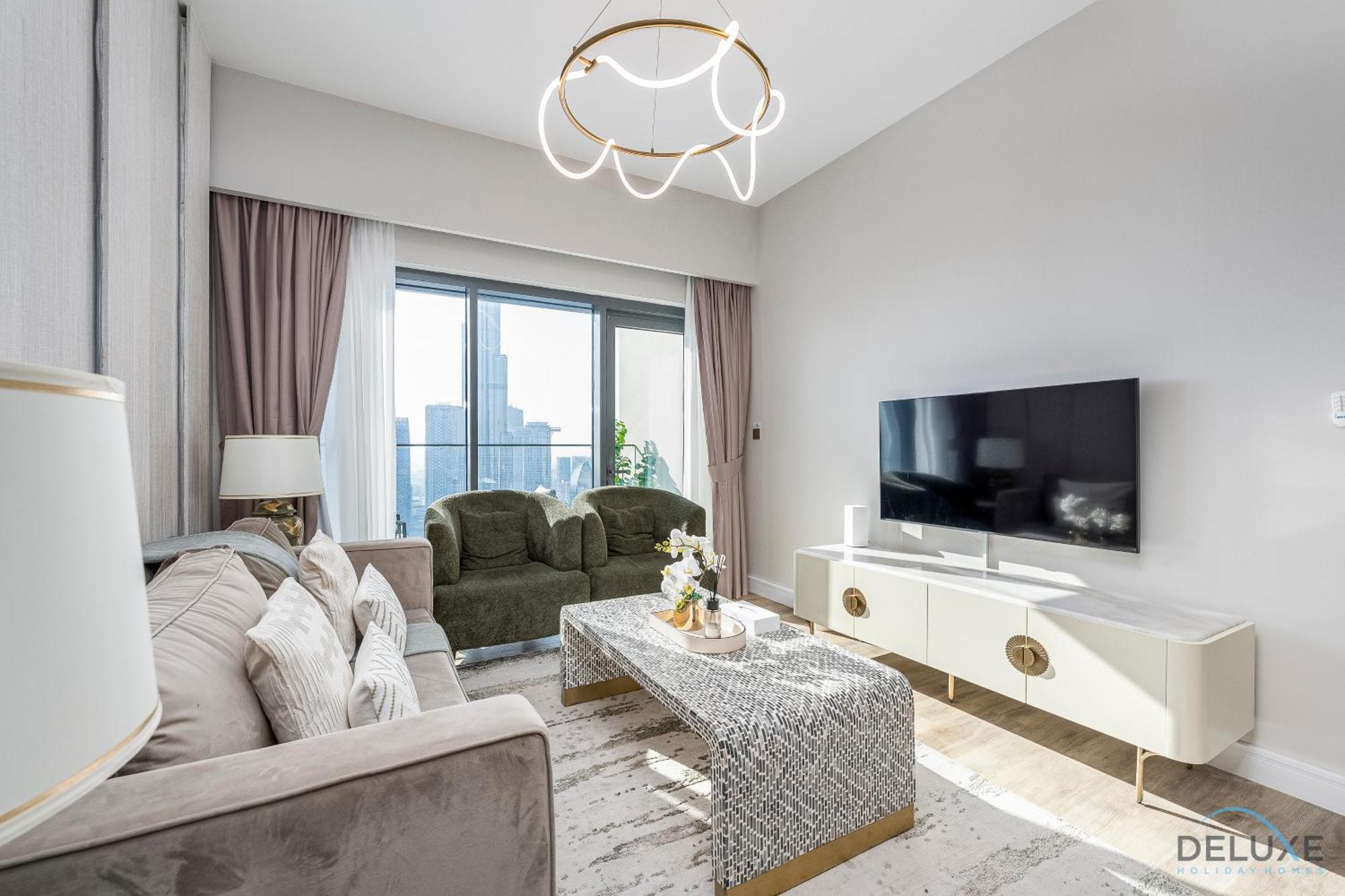 Luxurious 3br With Burj Khalifa View, Downtown By Deluxe Homes Apartment *