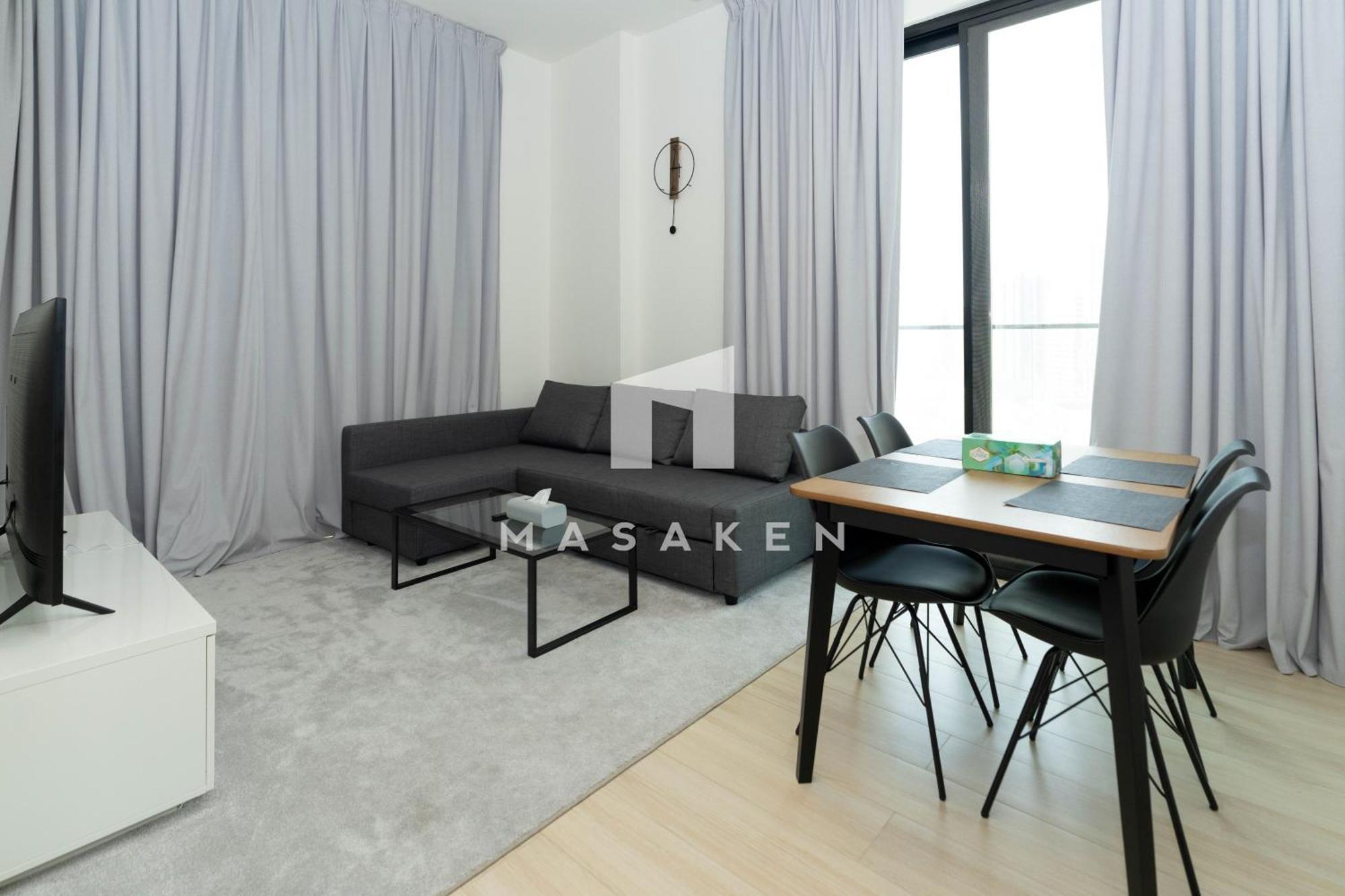 Fully Furnished 1bedroom With Big Balcony In Jvc *