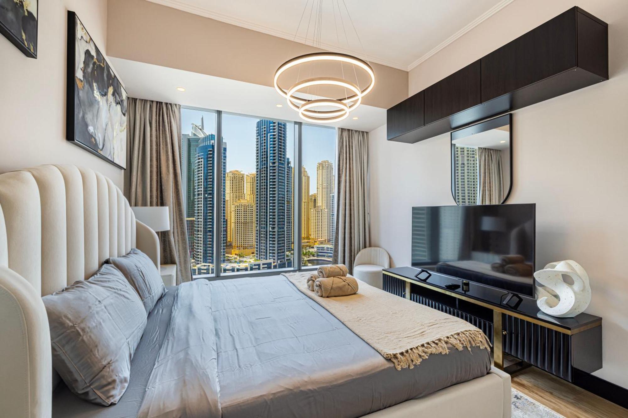 Apartment Poshy 1br W Marina Bay View Next To Marina Mall