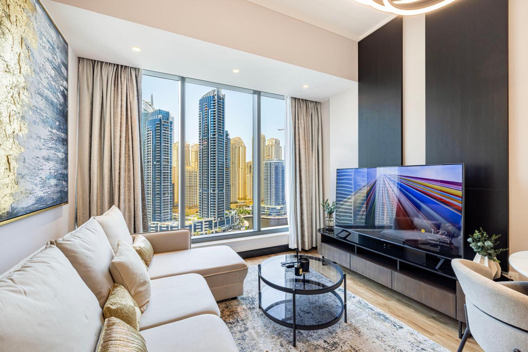 Poshy 1br W Marina Bay View Next To Marina Mall Dubai