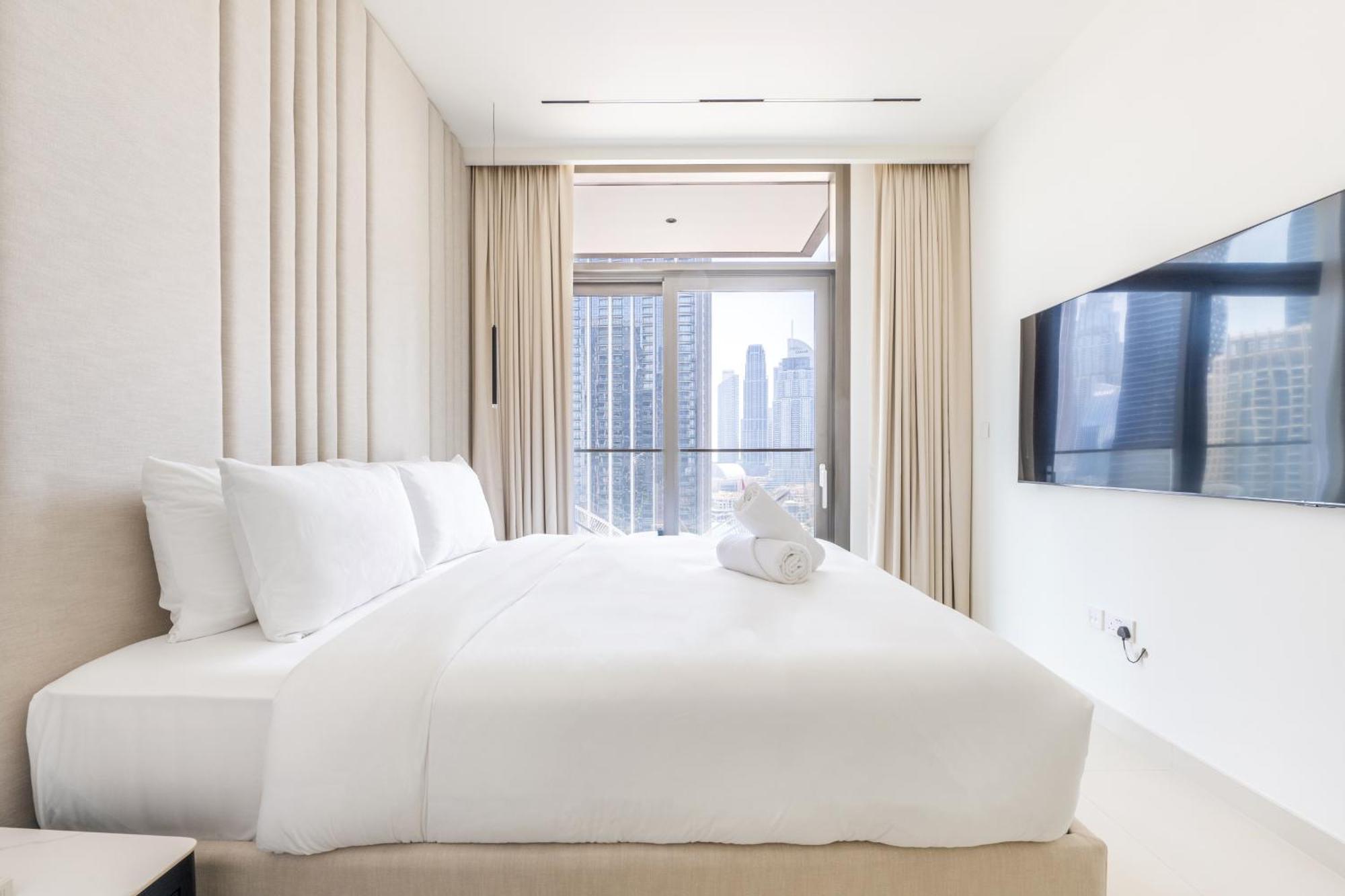 Stylish 3br Maid's In Burj Crown With Burj Khalifa View