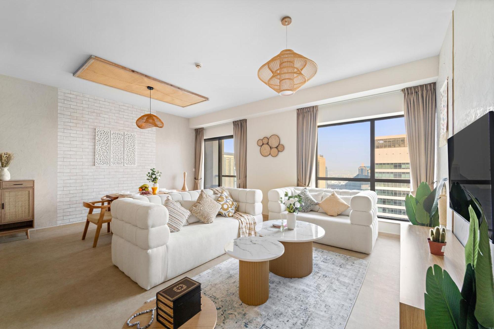 Aesthetic , Sleeps 6, Pool, Gym & Waterfront Views Holiday home Dubai