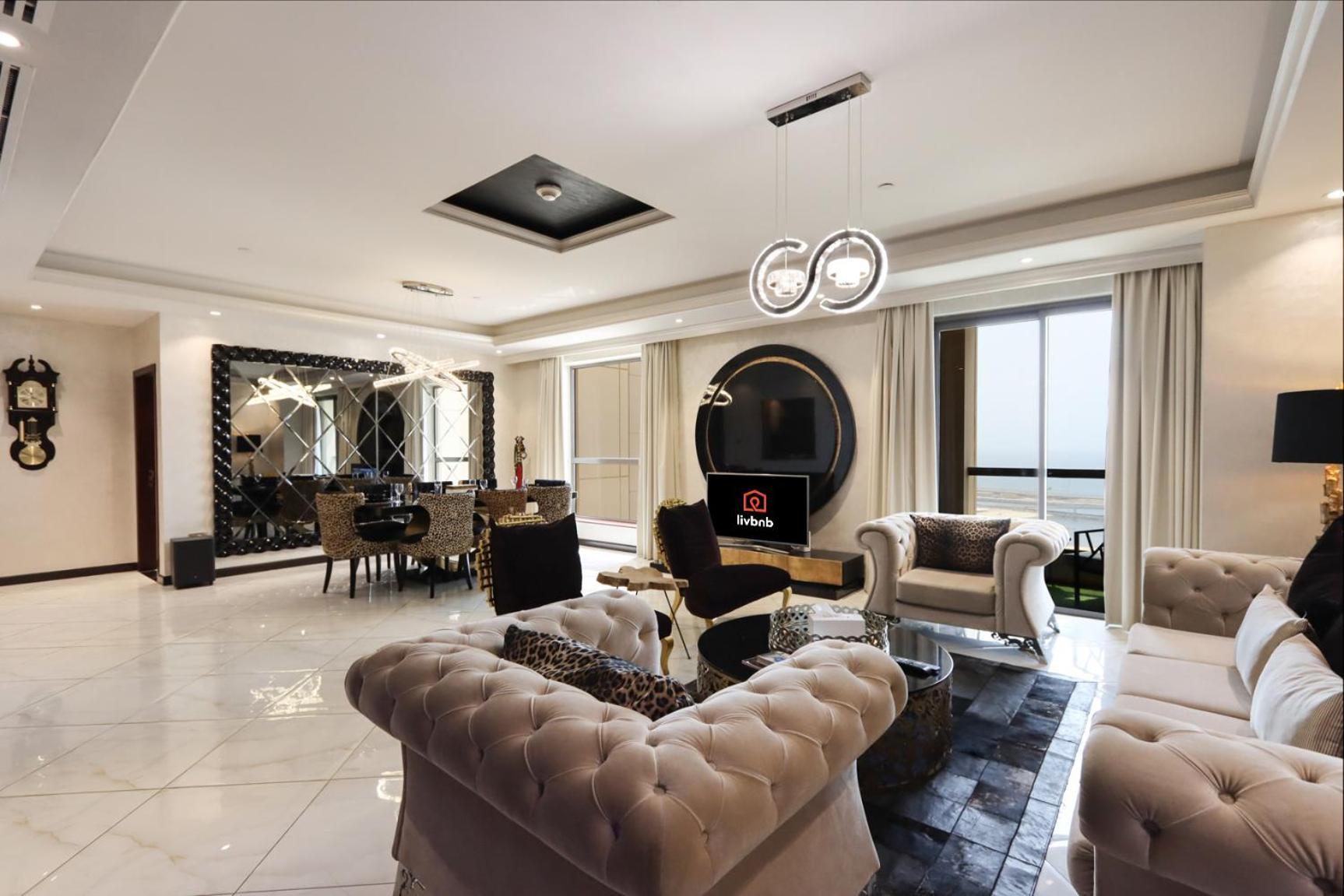 Apartment Upgraded With Full Sea View Rimal 5 - Entire 4 Bedroom - Access Dubai