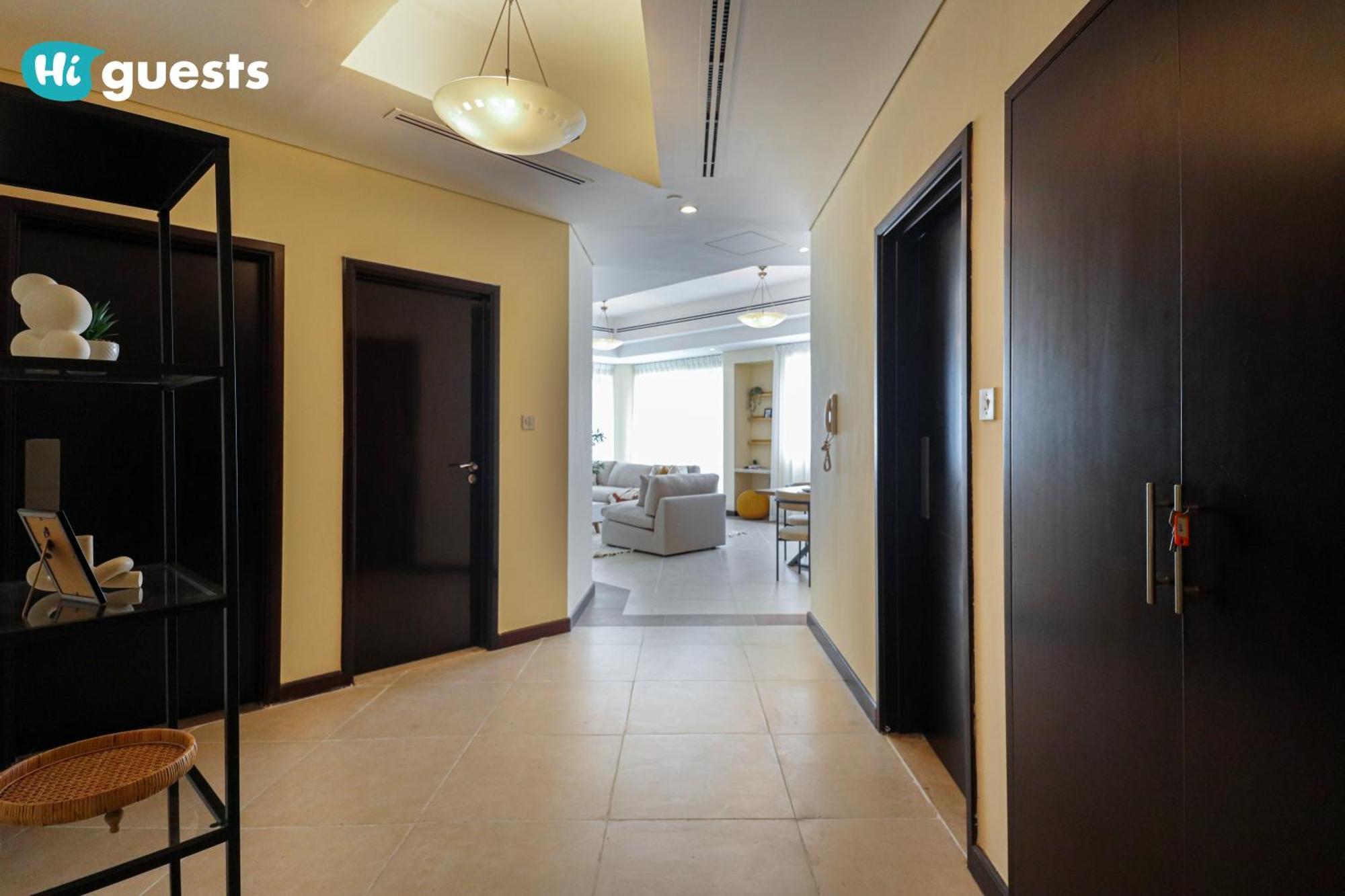 Higuests - Elegant Family Retreat In Dubai's Deira 3br Oasis Apartment *