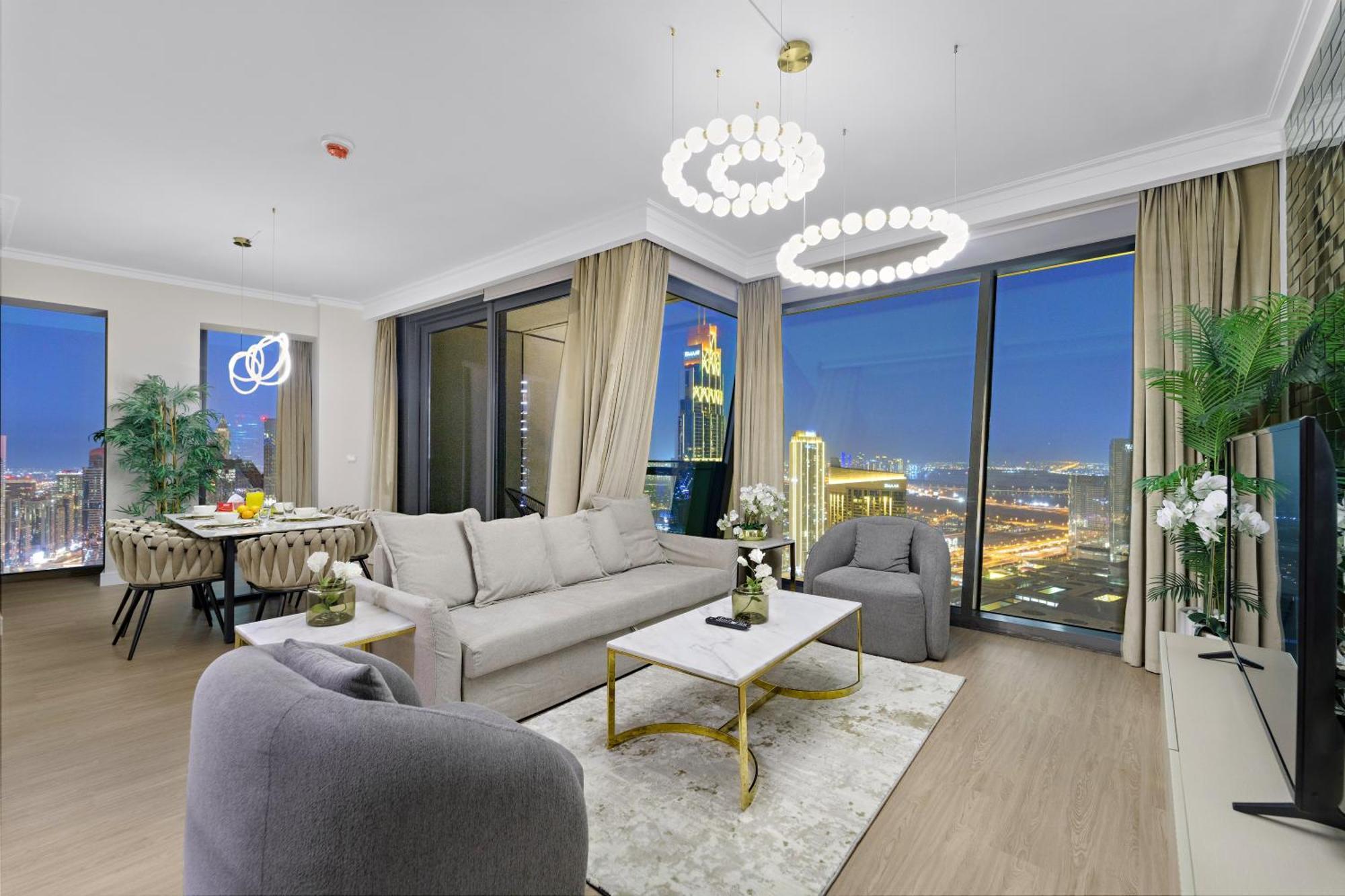 Apartment First Class 3br With Full Burj Khalifa And Fountain View Dubai