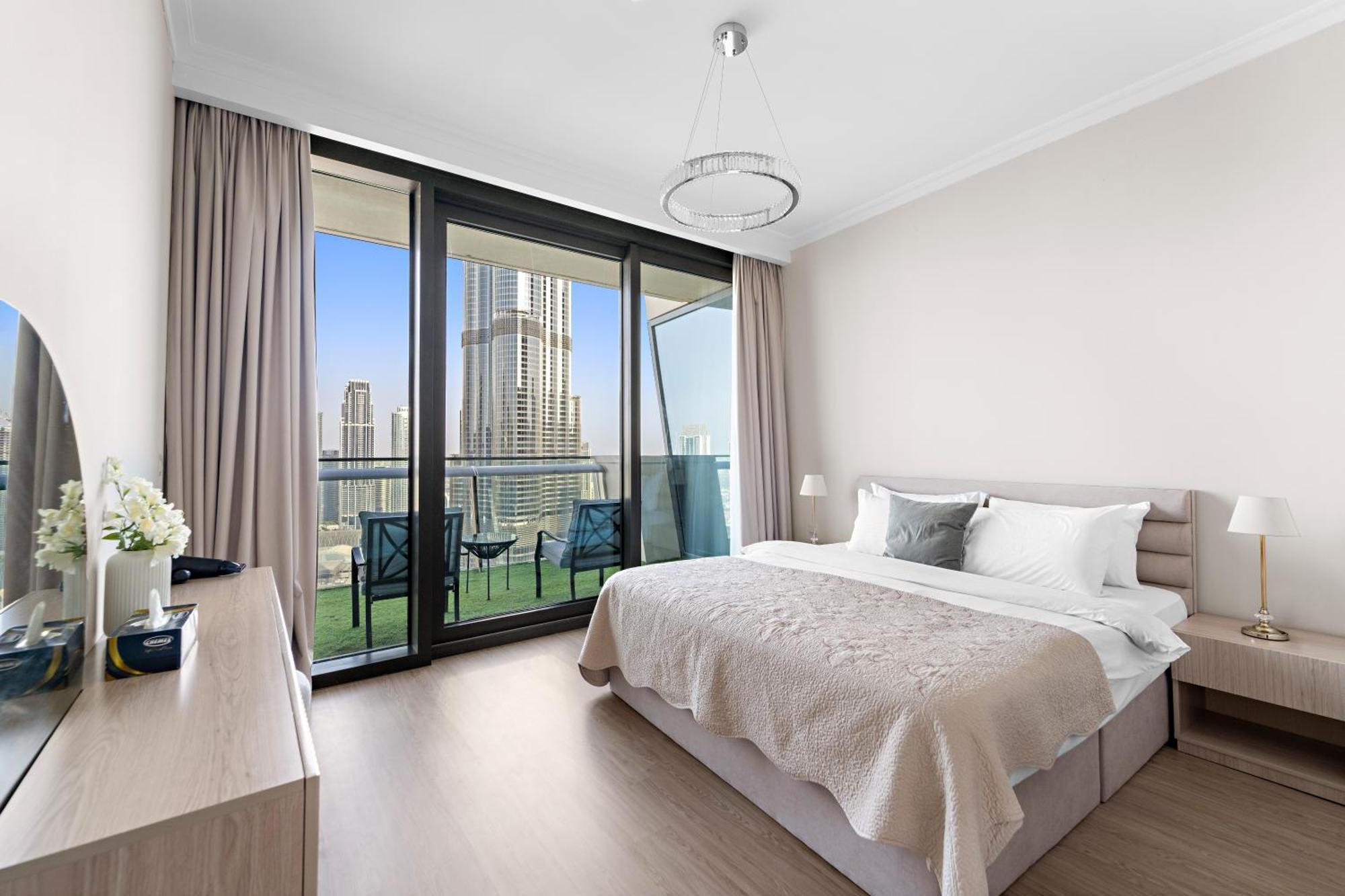 Apartment First Class 3br With Full Burj Khalifa And Fountain View