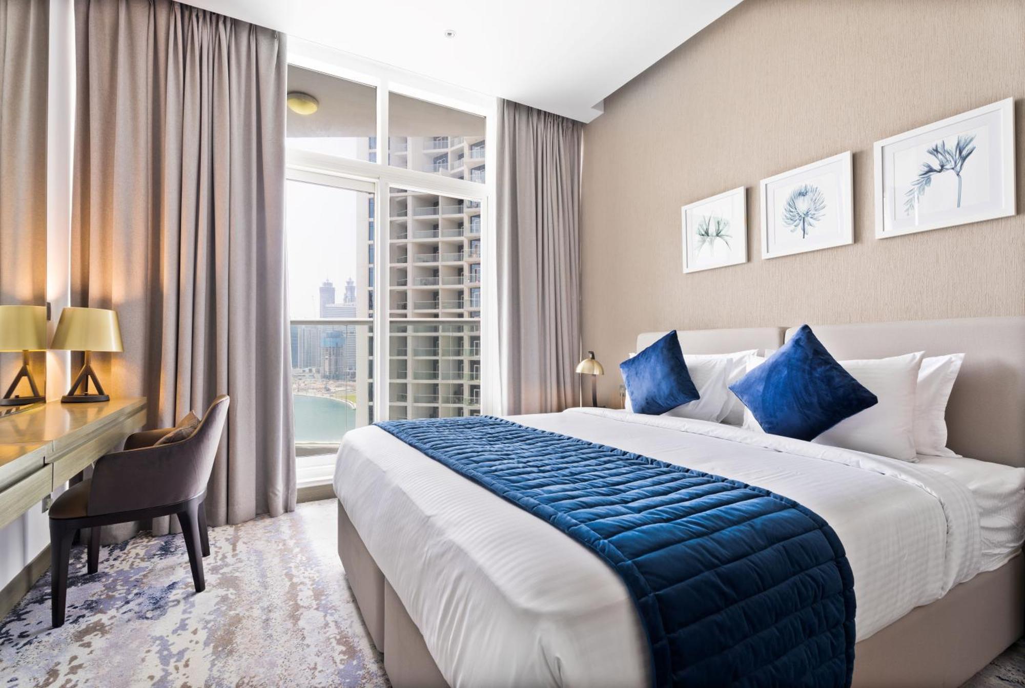 Aliving Stylish At Damam Prive With Balcony And Partial Burj Khalifa View-1315 Apartment *