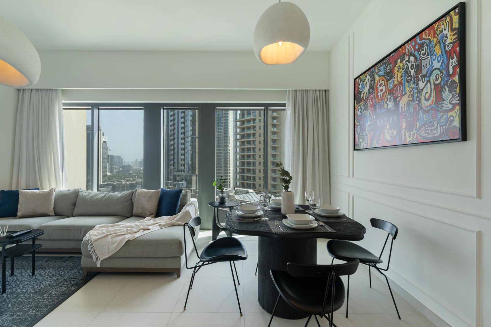 2 Bedroom With Burj Khalifa Views Front-row Fireworks Apartment Dubai