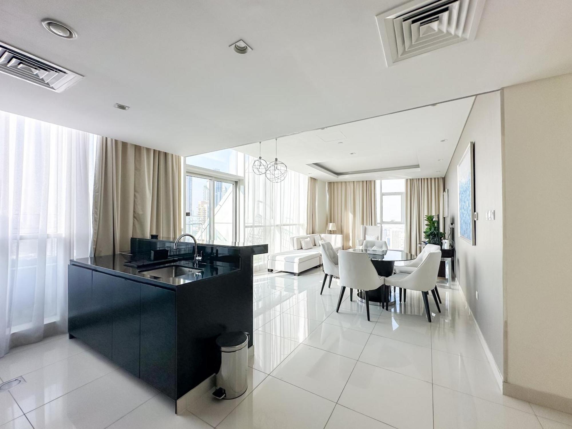 Panoramic Burj Khalifa View Luxury 1br Penthouse Apartment Dubai