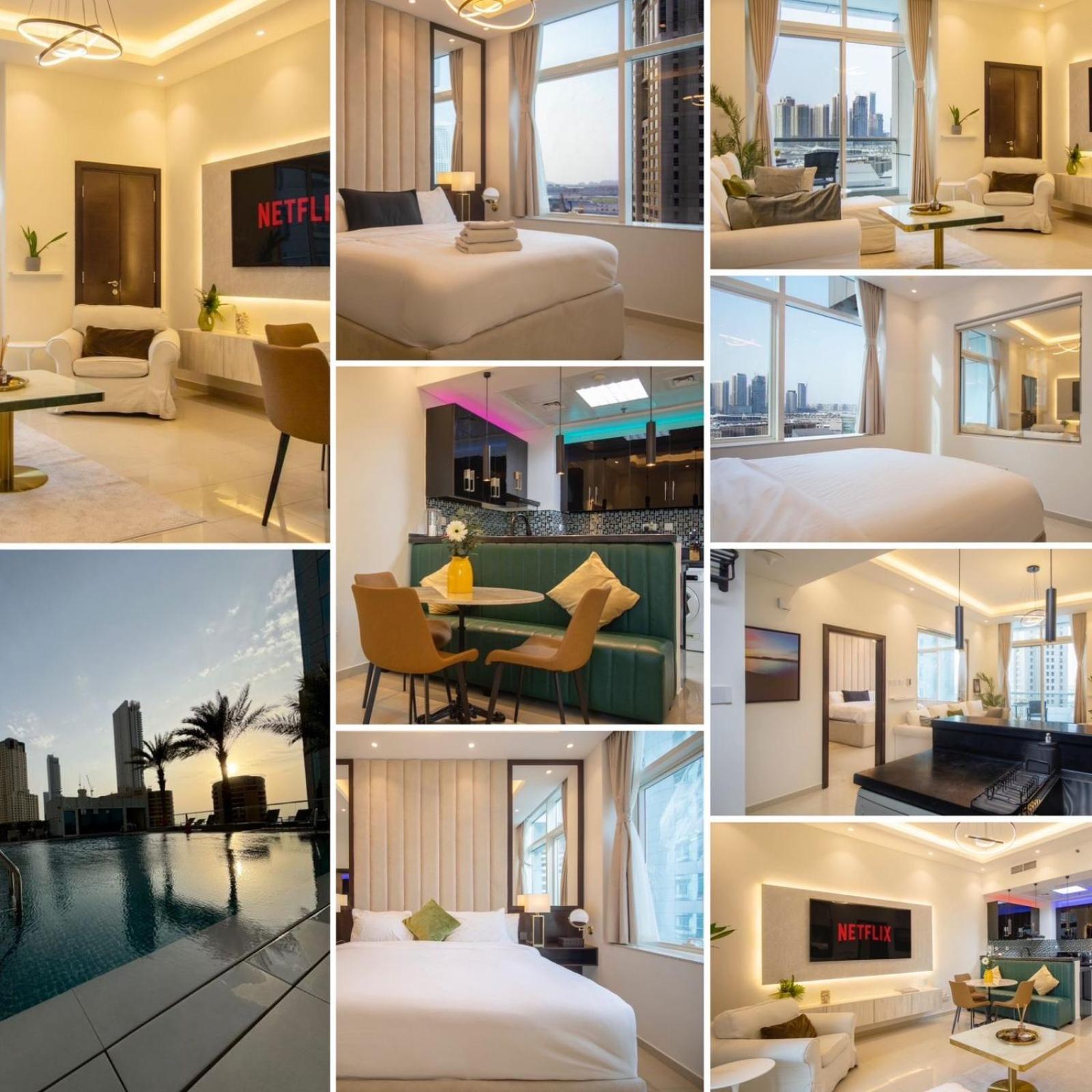 Apartment Vacation Friendly View Luxury 1bedroom- Walk To & Mall Dubai