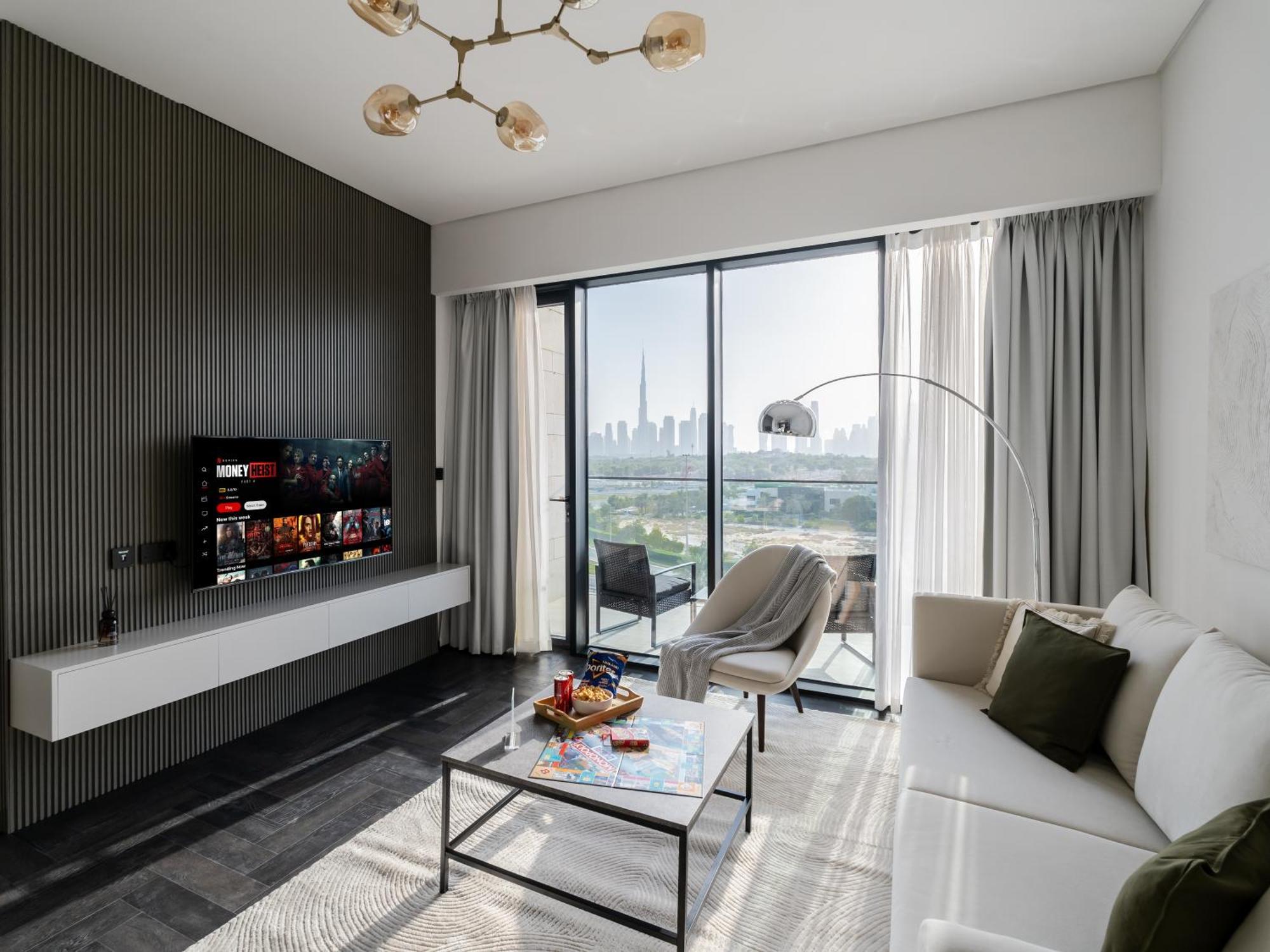 Apartment Dream With Skyline & Burj View From Balcony Dubai