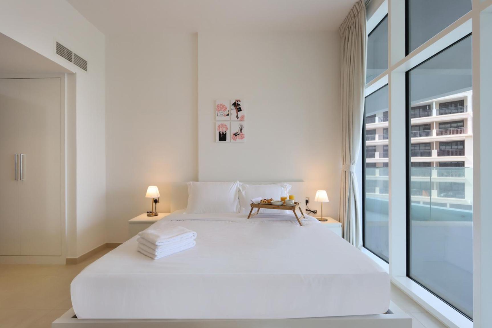 Livbnb-tranquil 1b Steps To Palmboardwalk Sea View * Dubai