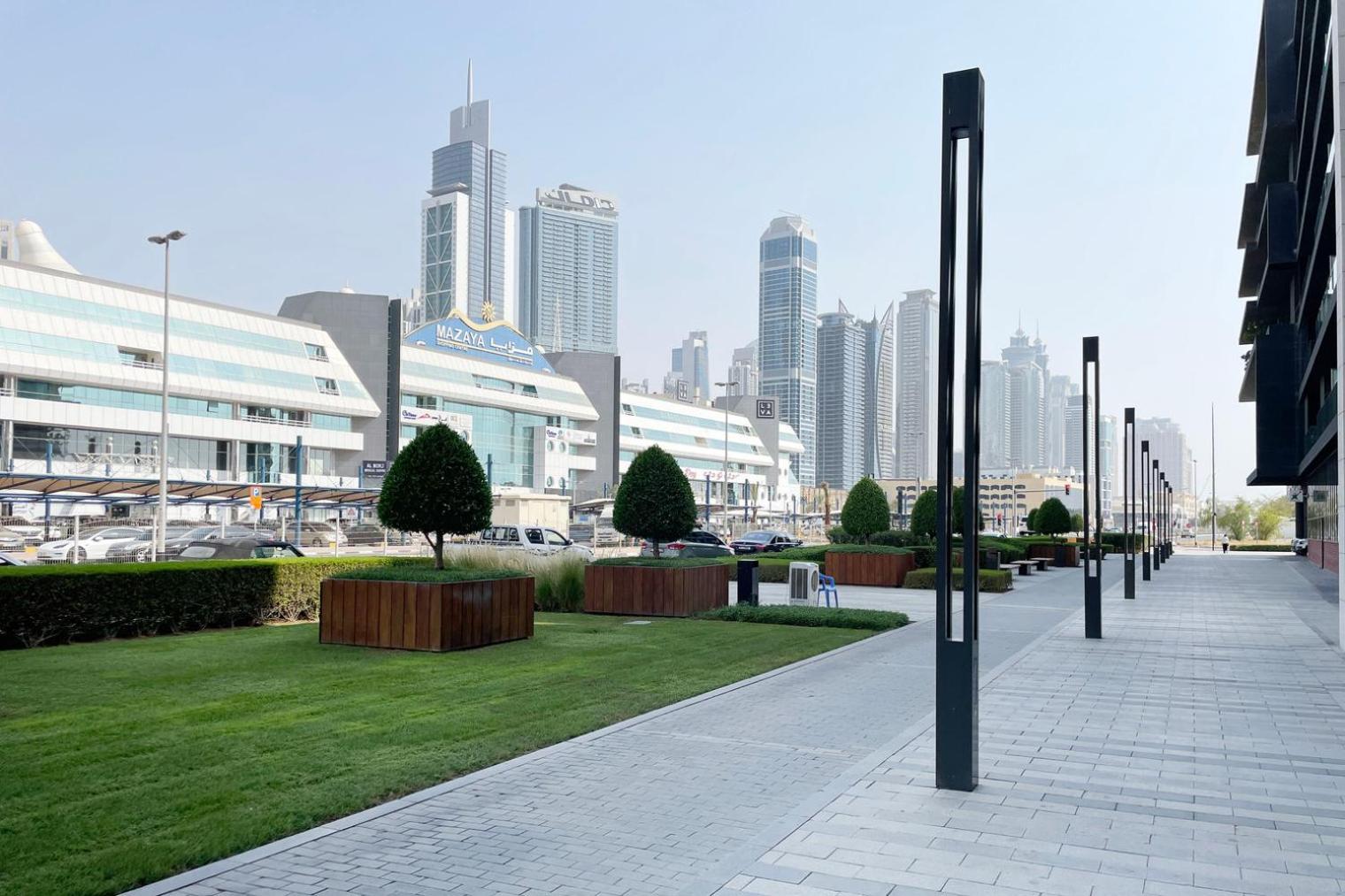 Blueground Walk Fully Furnished Kitchen Dxb-1552 Apartment Dubai