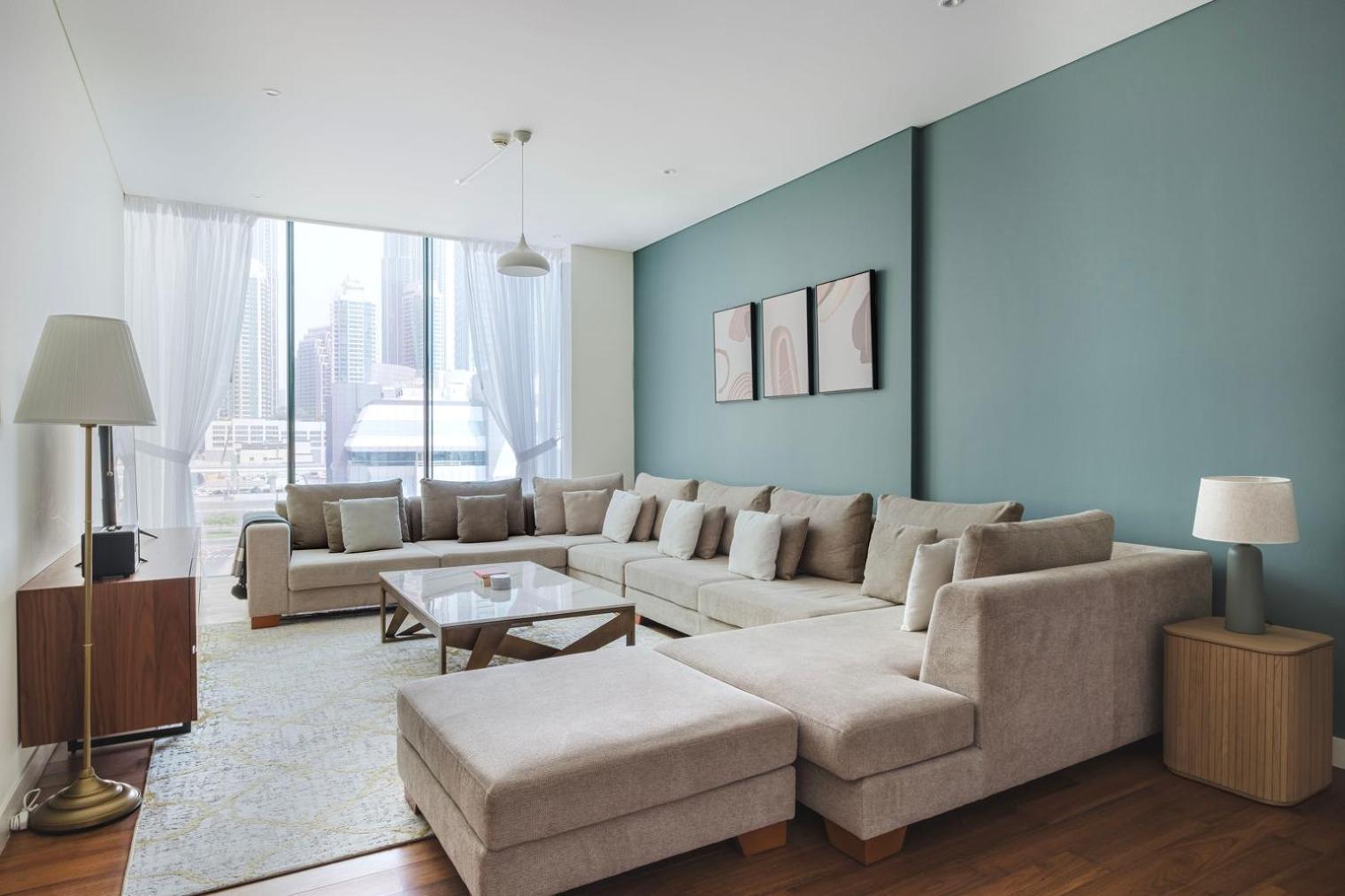 Blueground Walk Fully Furnished Kitchen Dxb-1552 Apartment *
