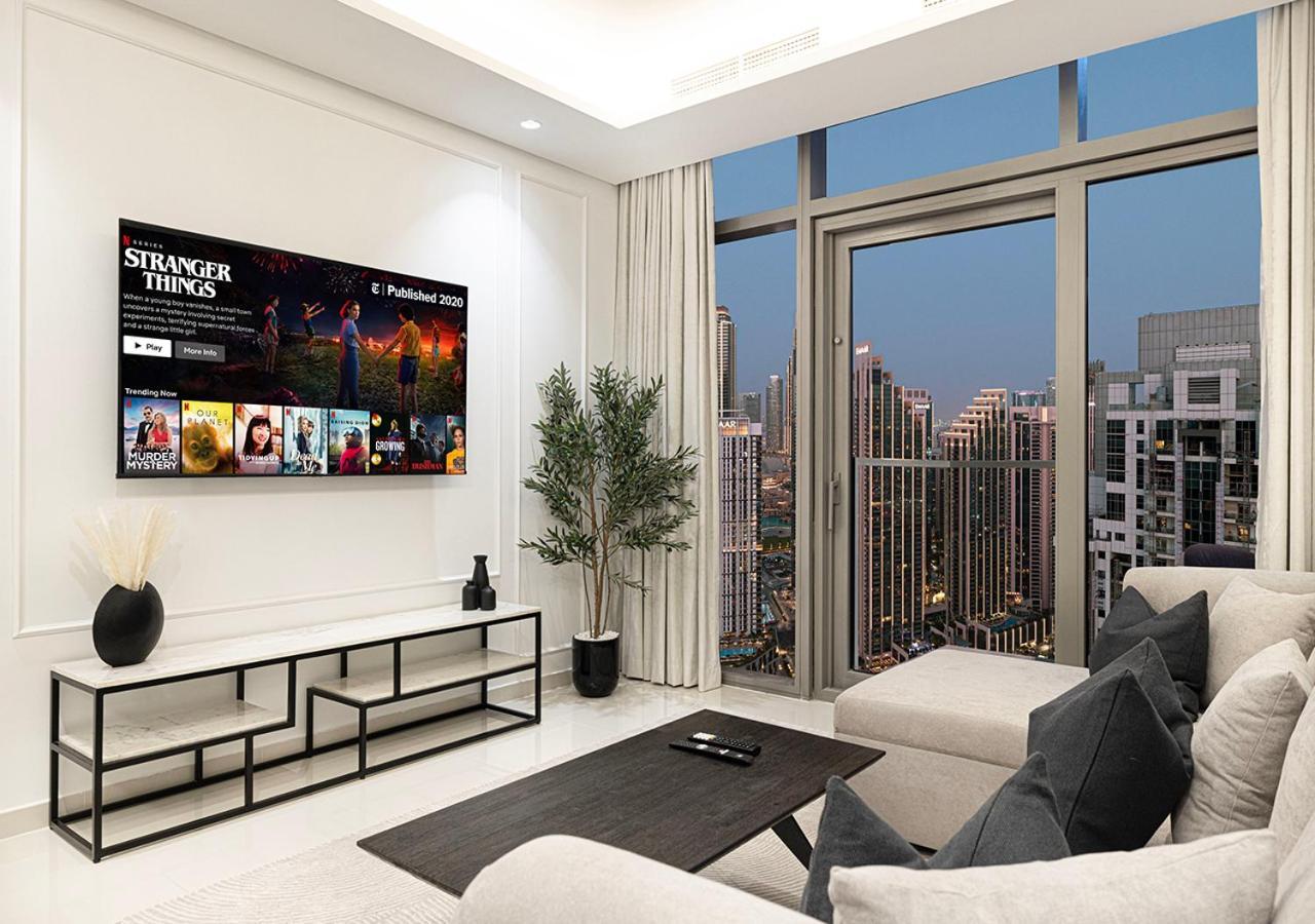 Apartment High Floor In 5 Star With Infinity Pool Burj View Gym Sauna