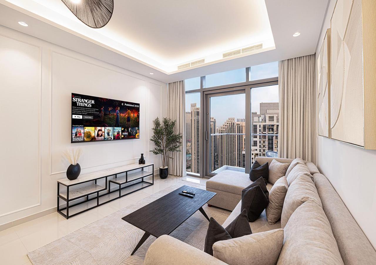 Apartment High Floor In 5 Star With Infinity Pool Burj View Gym Sauna