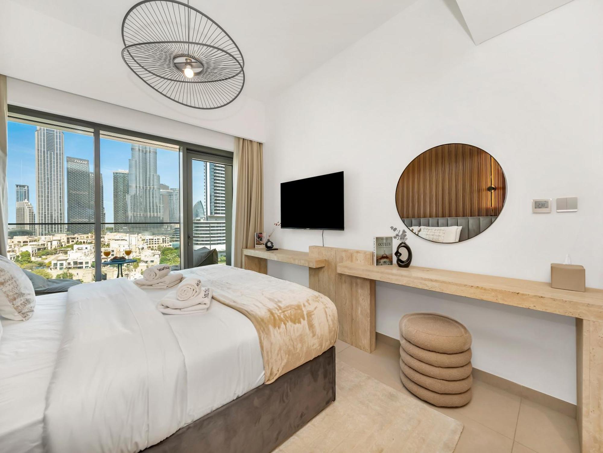 Apartment Smartstay At Burj Royale - Full Burj Khalifa View - Brand New Luxury Dubai