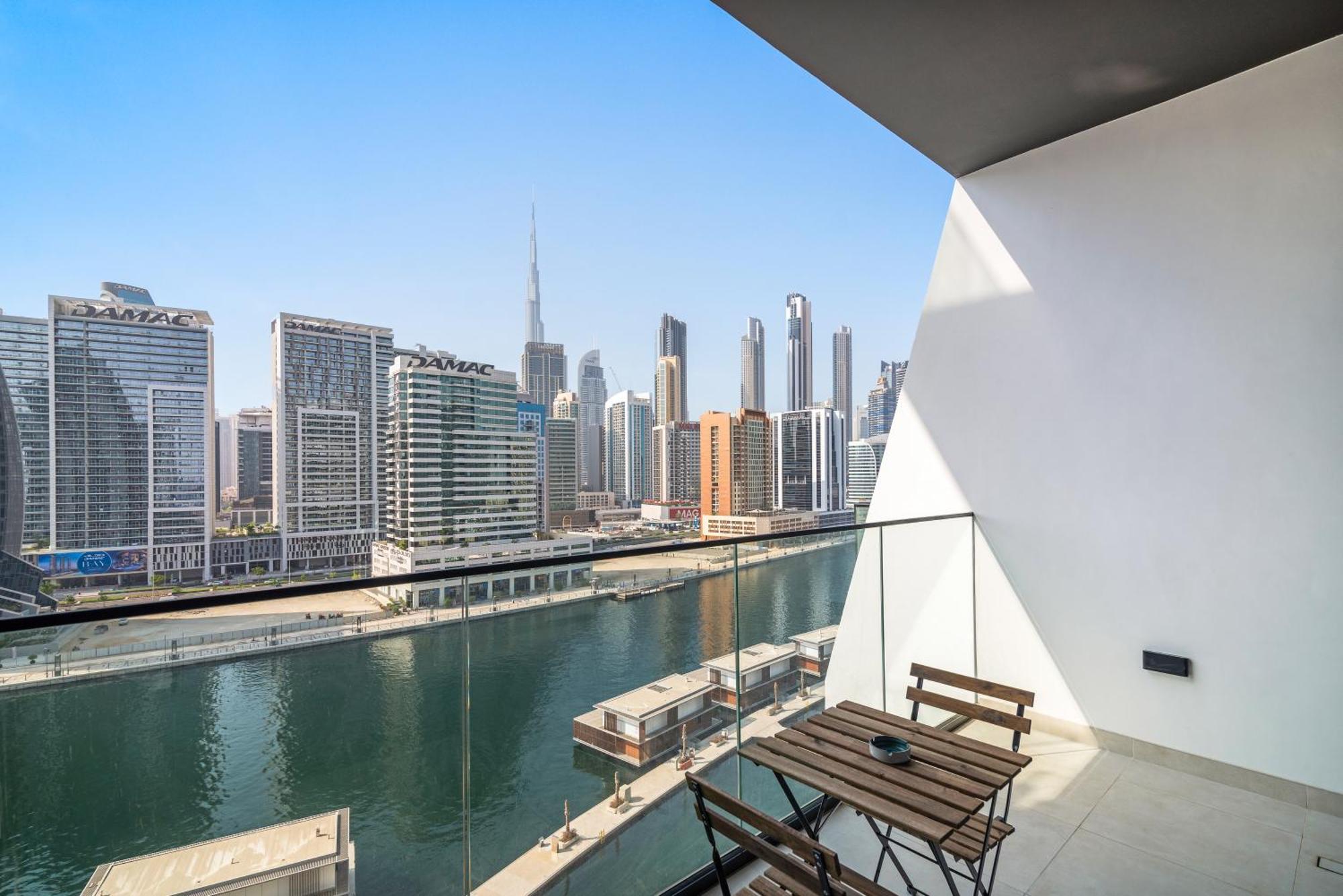 Furnished Binghatti Canal - Burj Khalifa View, Apartment *