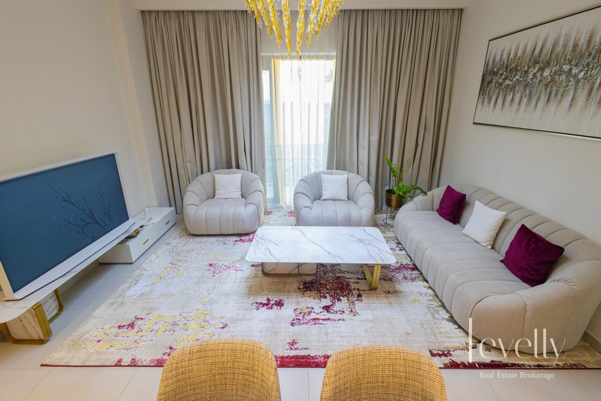 Spacious Modern 2br With Partial Burj Khalifa View Dubai