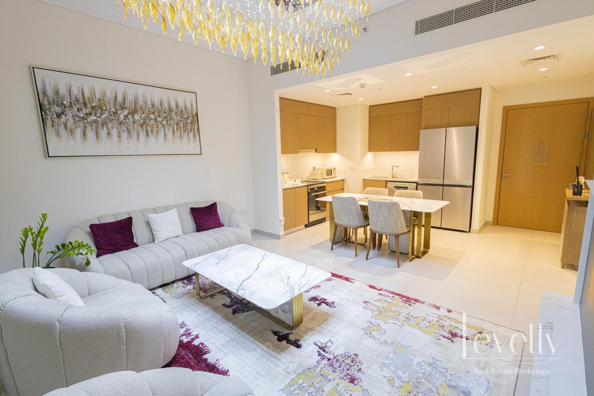 Spacious Modern 2br With Partial Burj Khalifa View Apartment Dubai