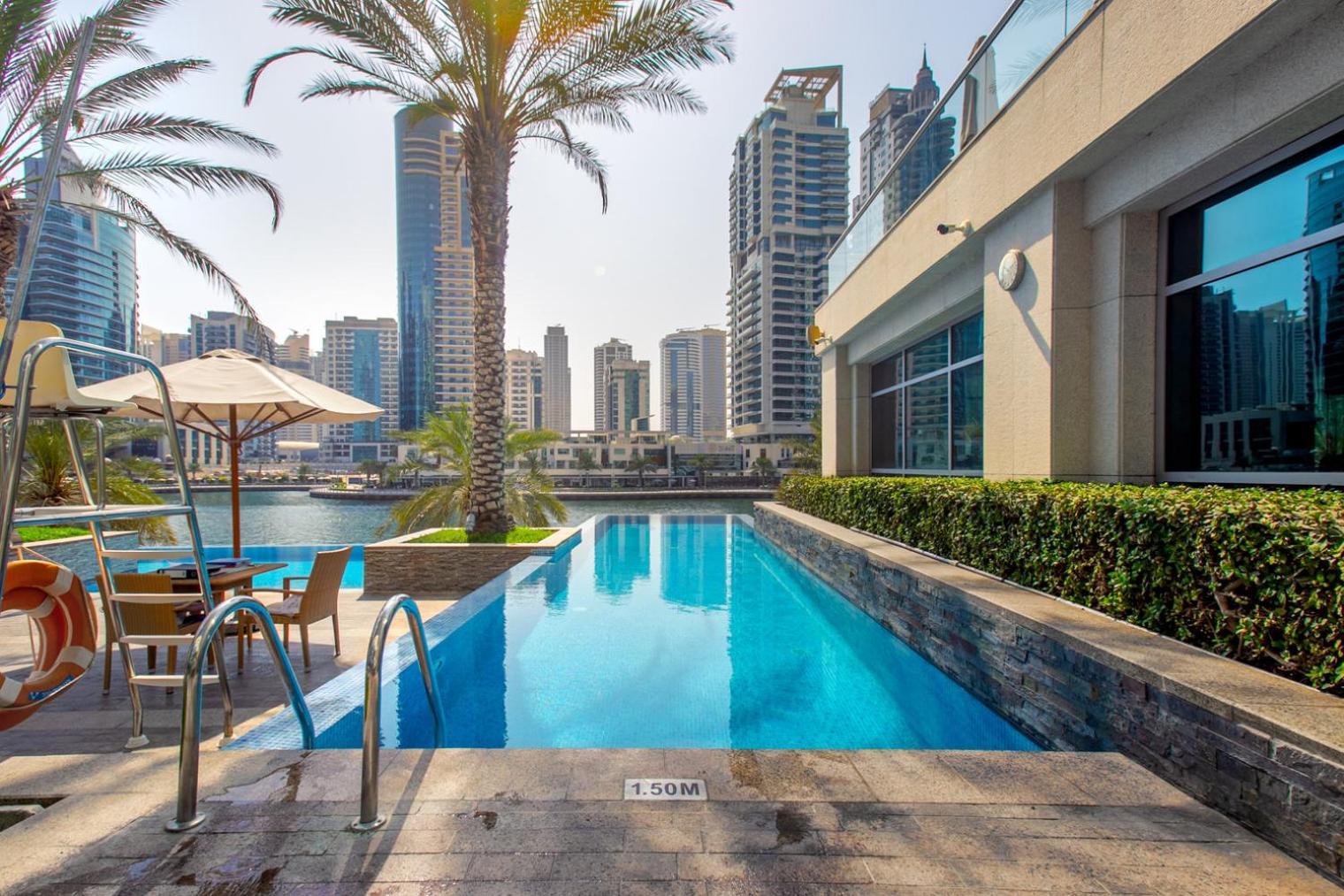 Blueground Marina Pool Gym Dxb-190 Apartment *