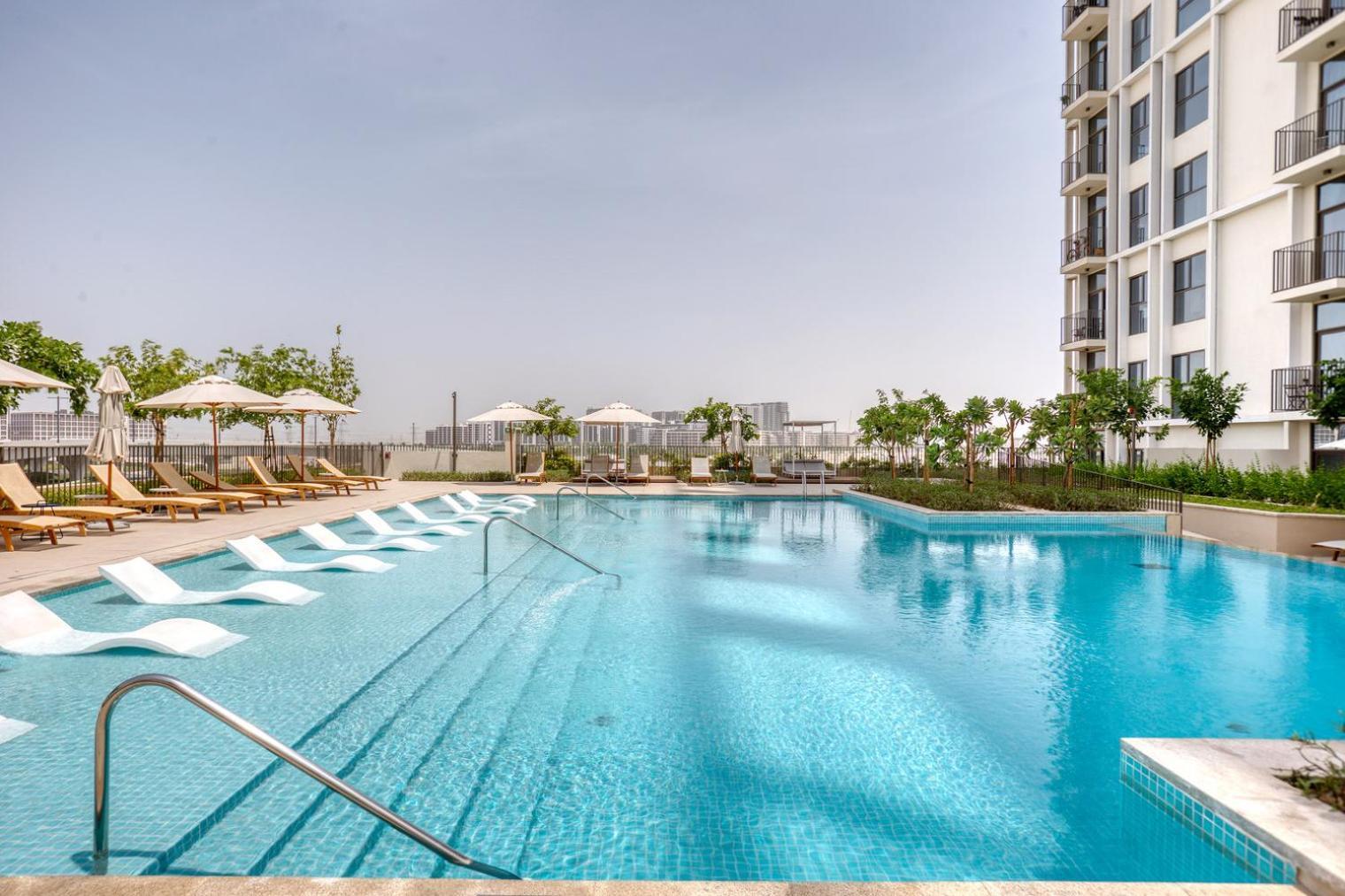 Blueground Hills Estate Pool Gym Dxb-1110 Apartment *
