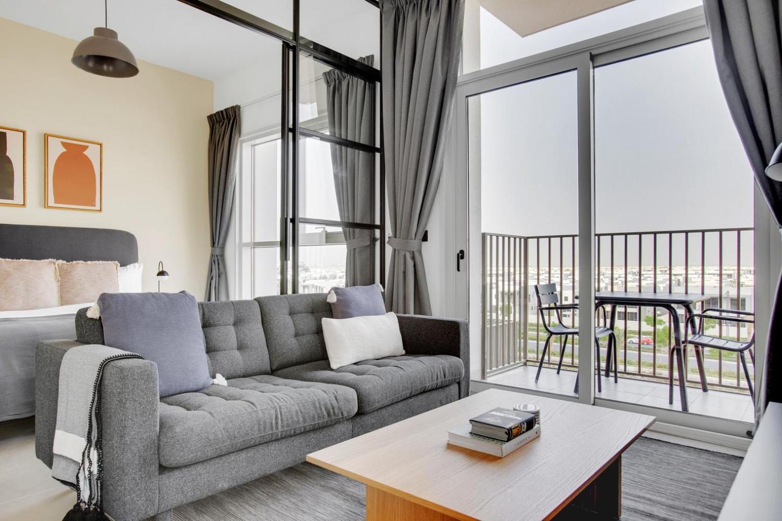 Apartment Blueground Hills Estate Pool Gym Dxb-1110 *