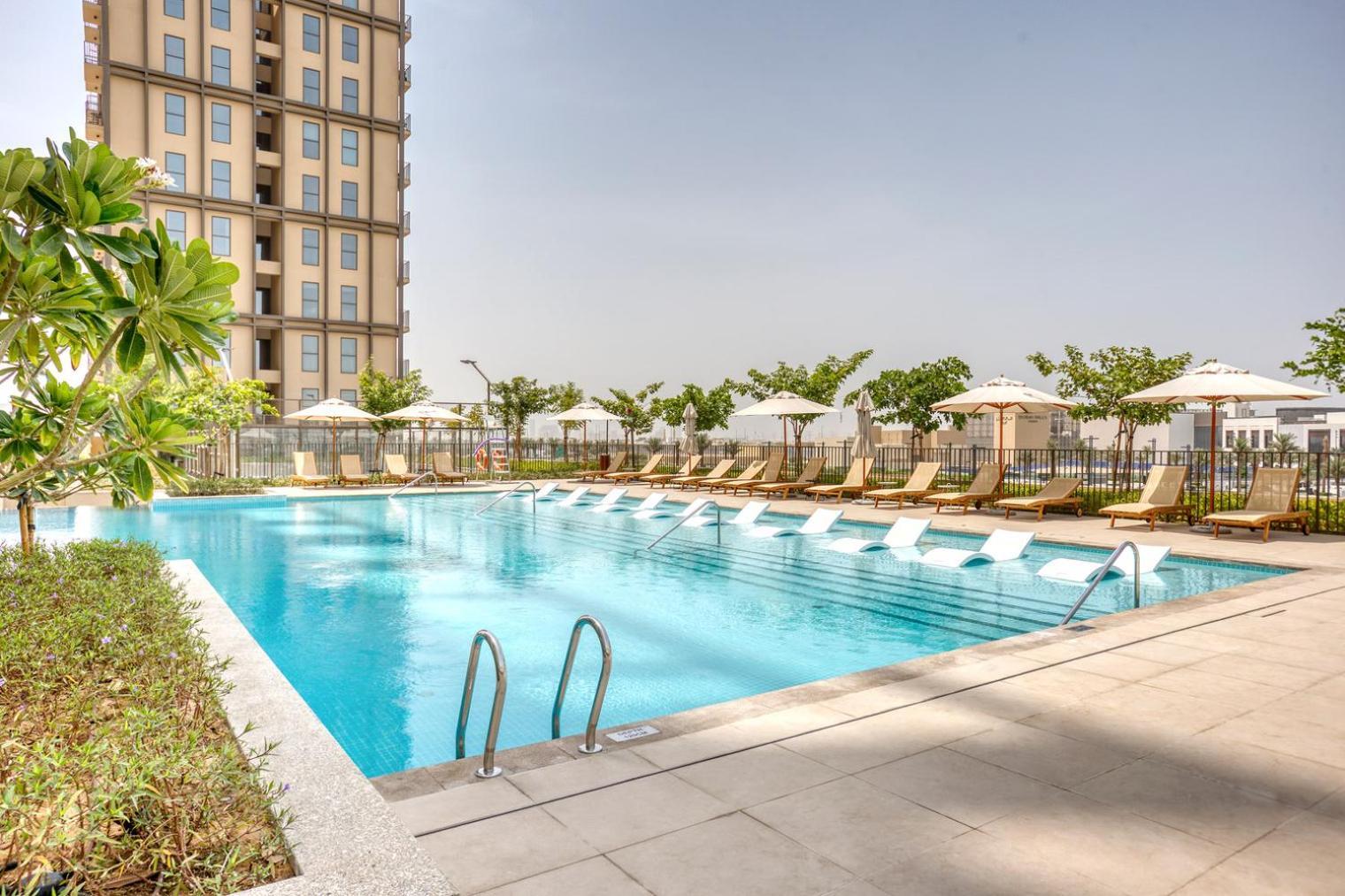 Blueground Hills Estate Pool Gym Dxb-1110 Apartment Dubai