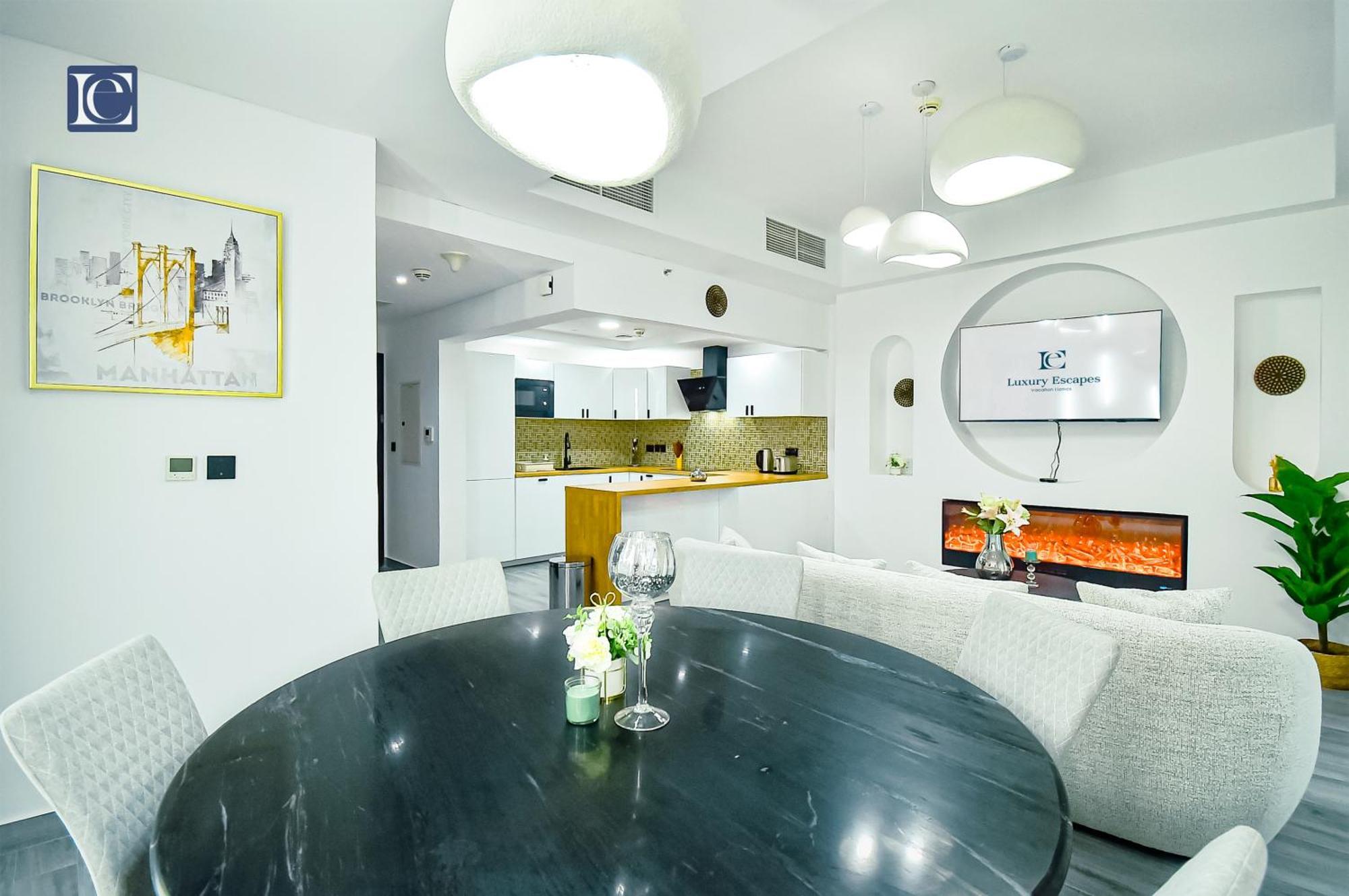 Luxury Escapes - Elegant 3br With 4 Balconies In 29 Blvd Apartment Dubai