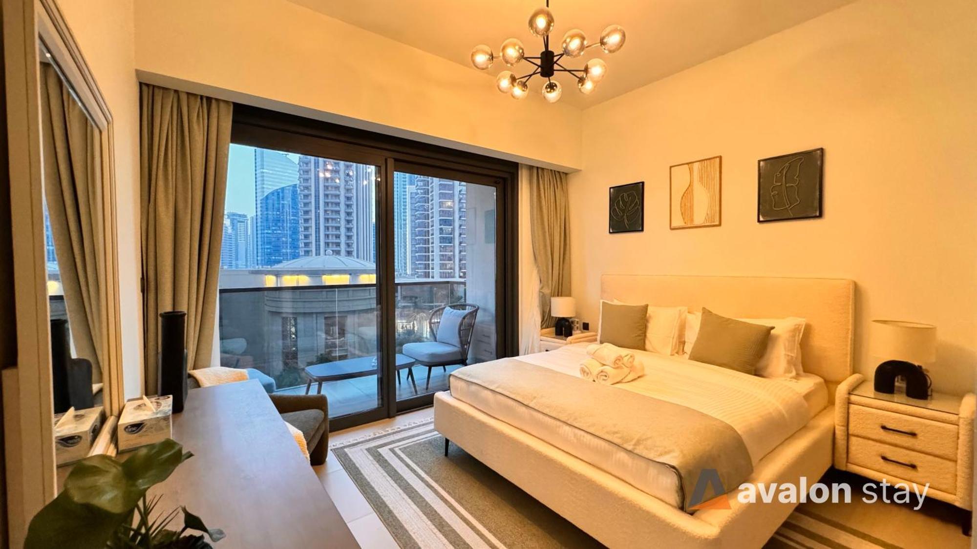 Apartment Avalonstay - Luxury 1br In Downtown Dubai-brand New-burj Khalifa & Fountain Views From Pool *