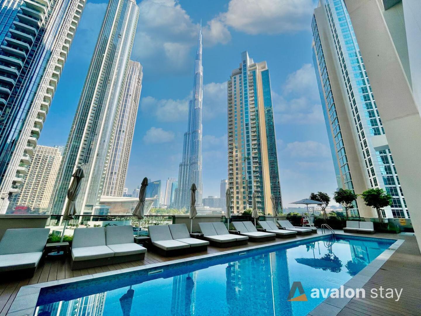 Avalonstay - Luxury 1br In Downtown Dubai-brand New-burj Khalifa & Fountain Views From Pool Dubai