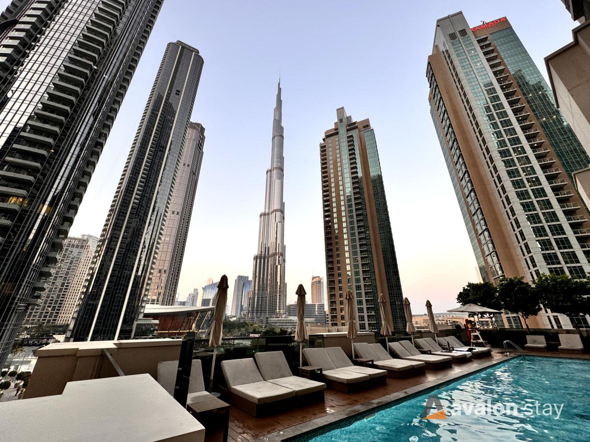 Avalonstay - Luxury 1br In Downtown Dubai-brand New-burj Khalifa & Fountain Views From Pool Apartment Dubai