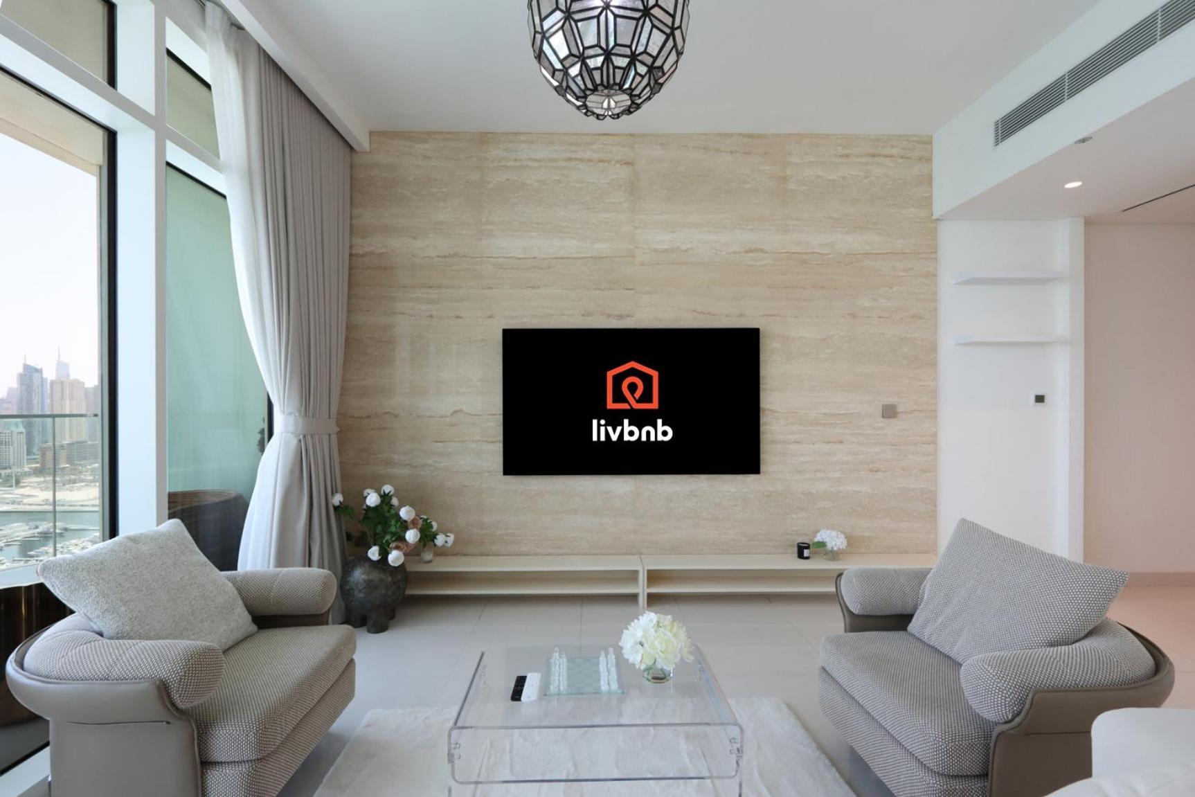 Livbnb- 3br With Marina Skyline View Apartment Dubai