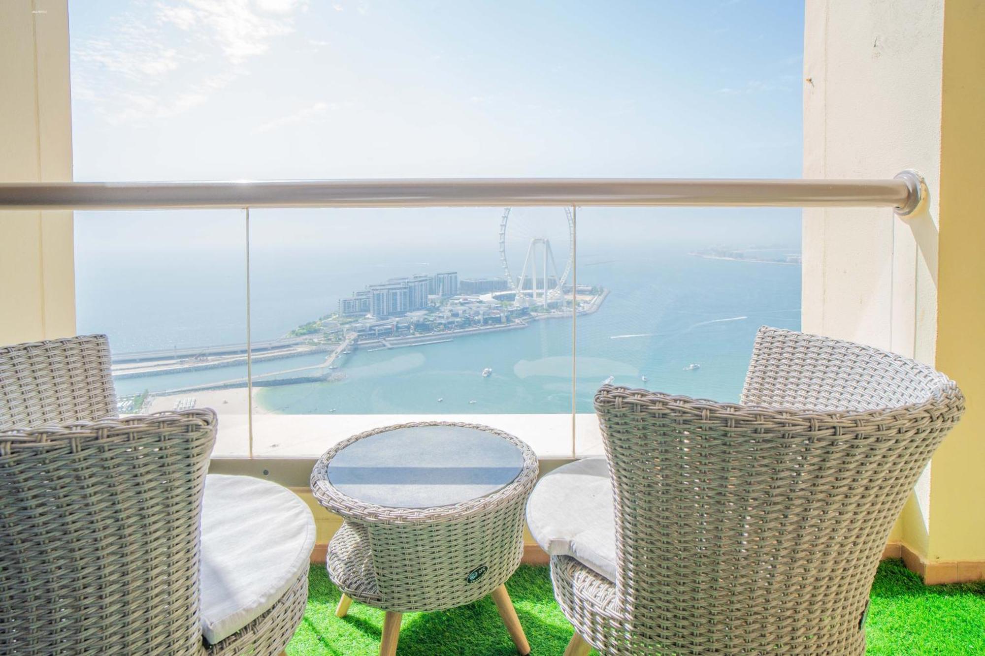 Jbr Amwaj 4 , Upgraded Sea And Ain Views, 2m Walk To By Gardenia Suitse Apartment Dubai