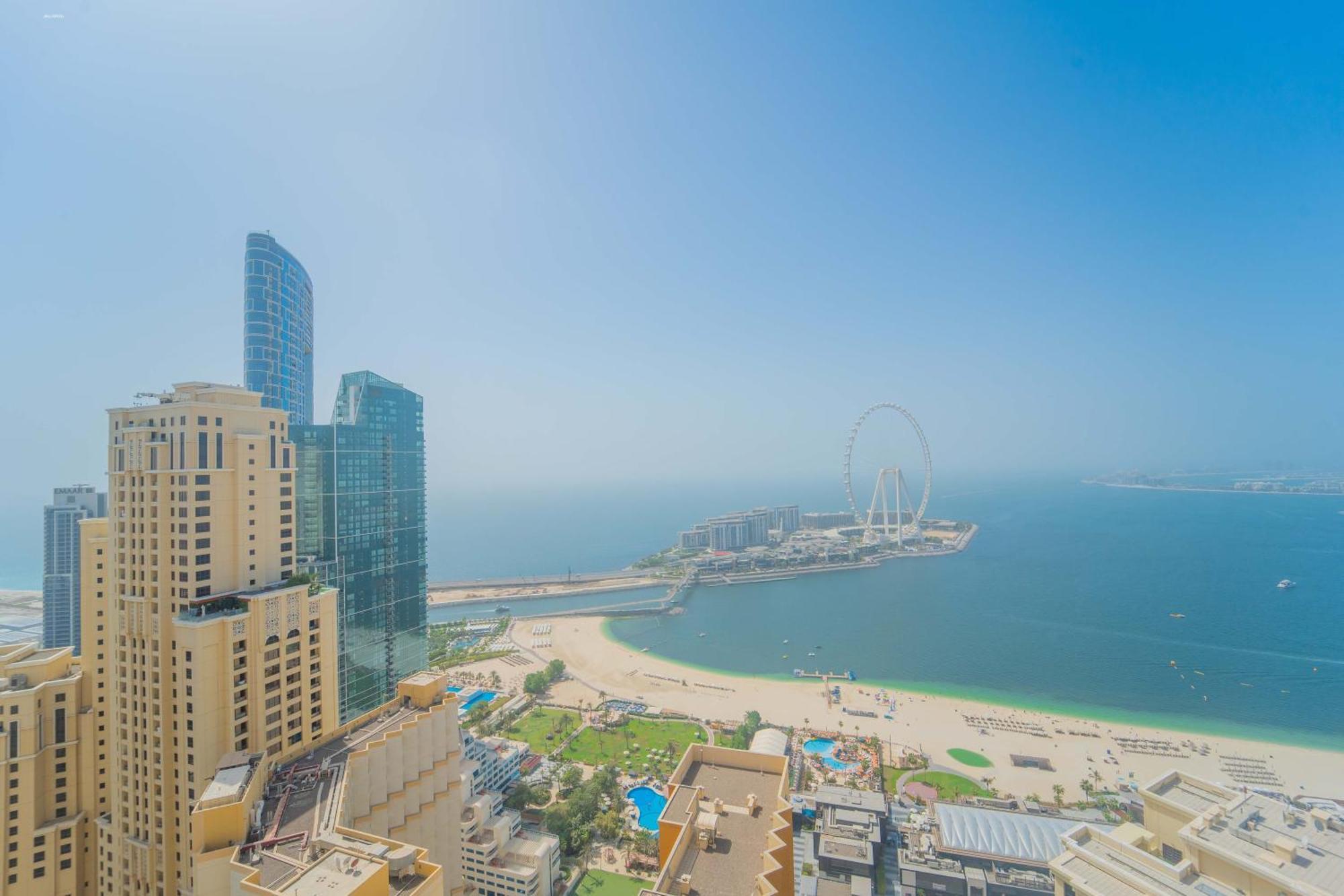 Jbr Amwaj 4 , Upgraded Sea And Ain Views, 2m Walk To By Gardenia Suitse Apartment