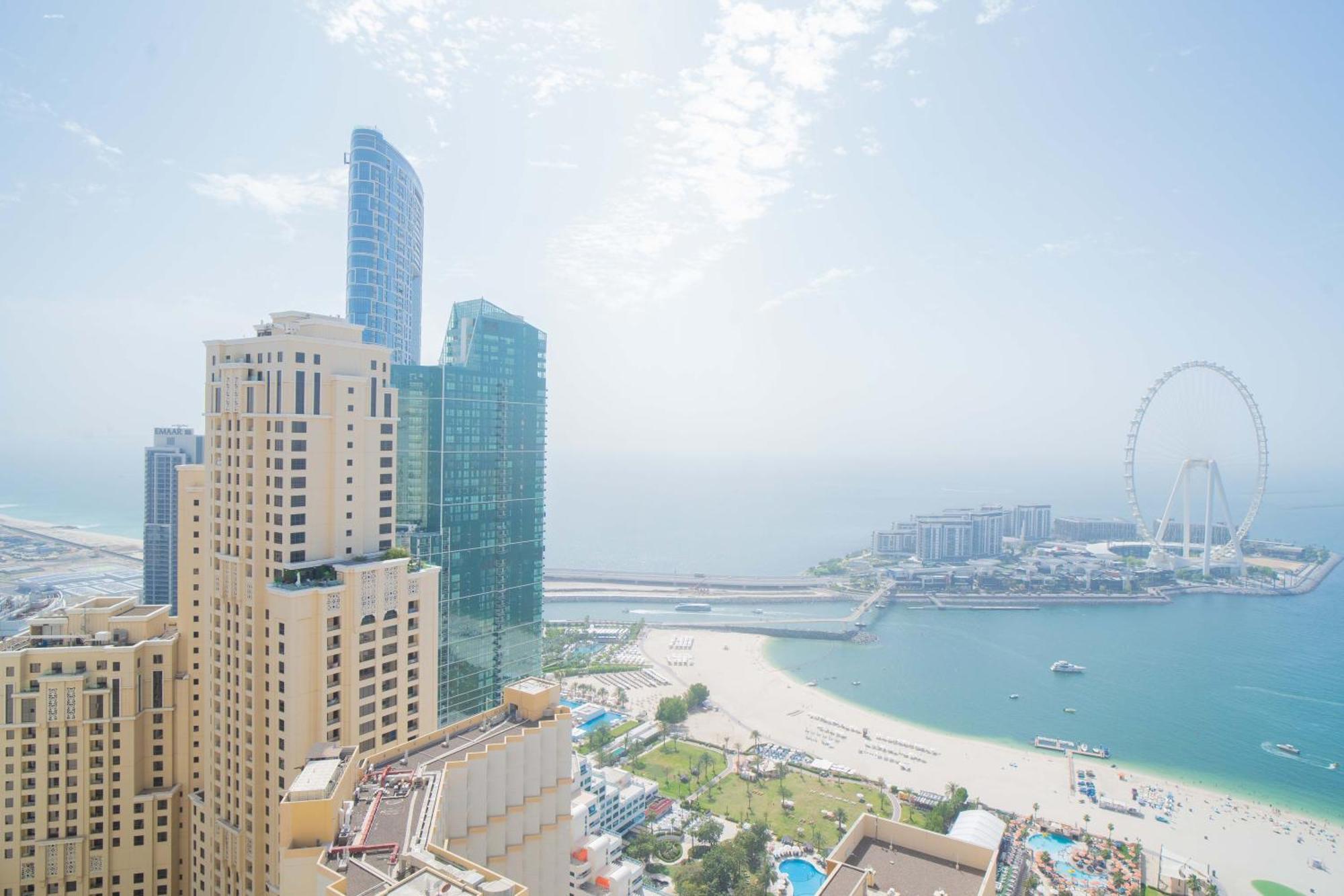 Jbr Amwaj 4 , Upgraded Sea And Ain Views, 2m Walk To By Gardenia Suitse Apartment *