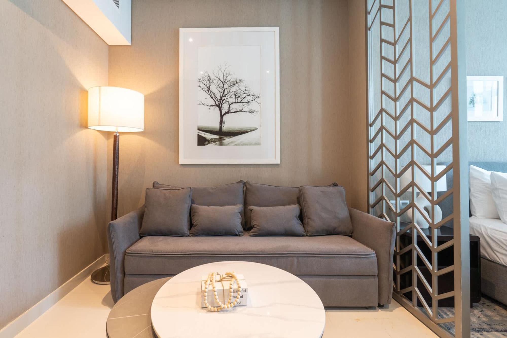 Cozy Perfect For 4 At Damac Maison Prive Apartment