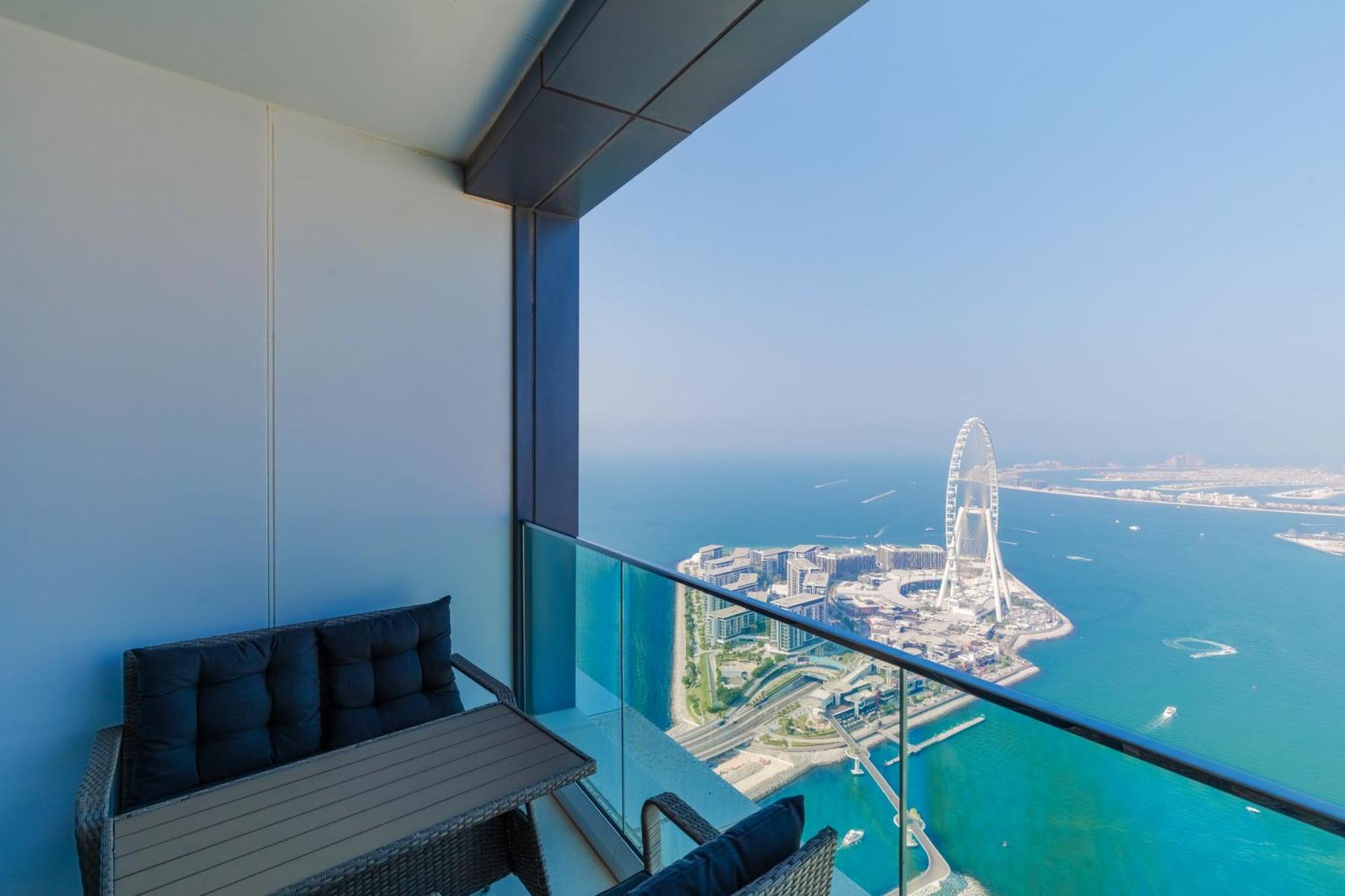 Apartment Panoramic Sea & Palm Views 2br Address Jbr *
